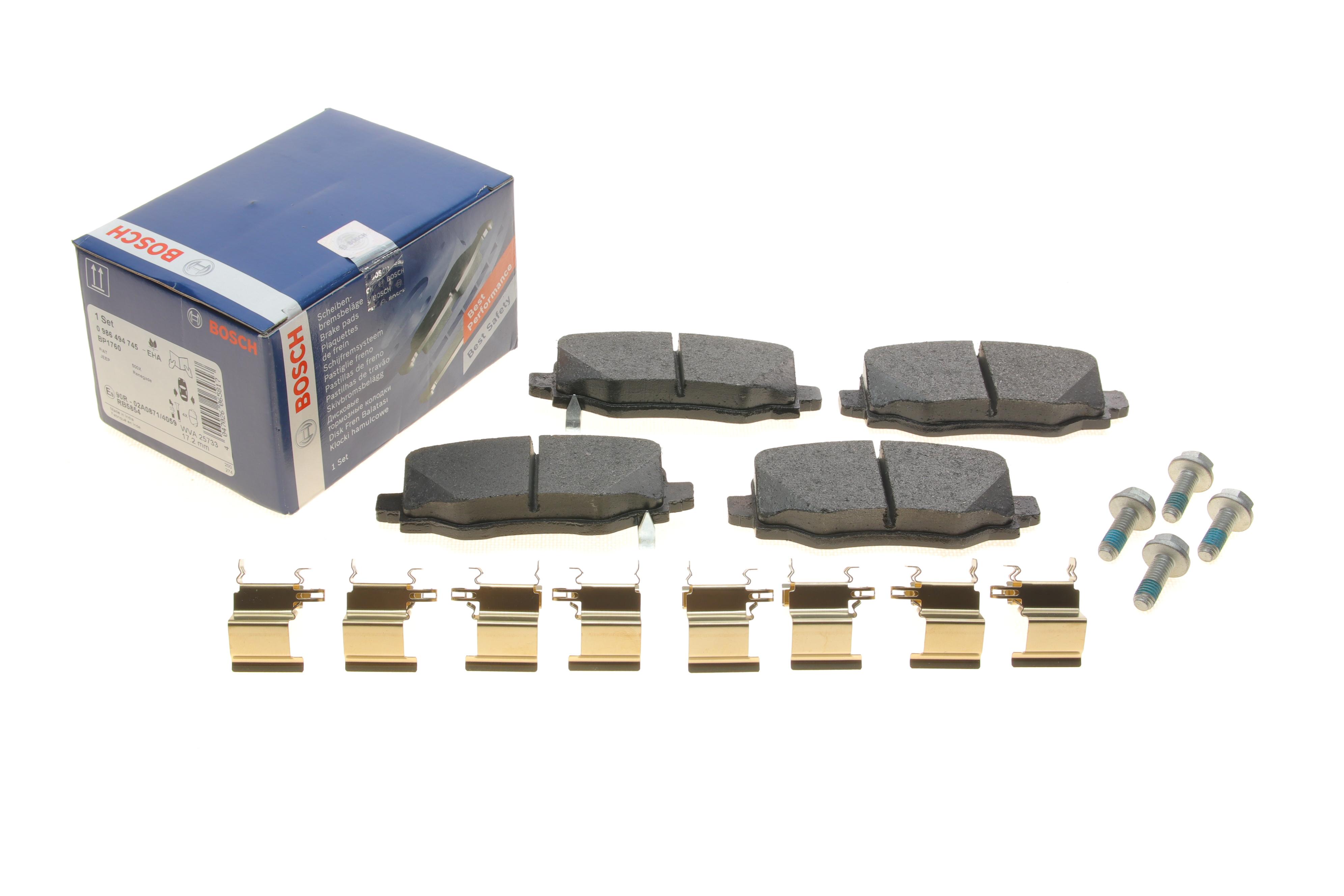 Колодки гальмівні (задні) Fiat 500/Jeep Compass/Renegade 14-