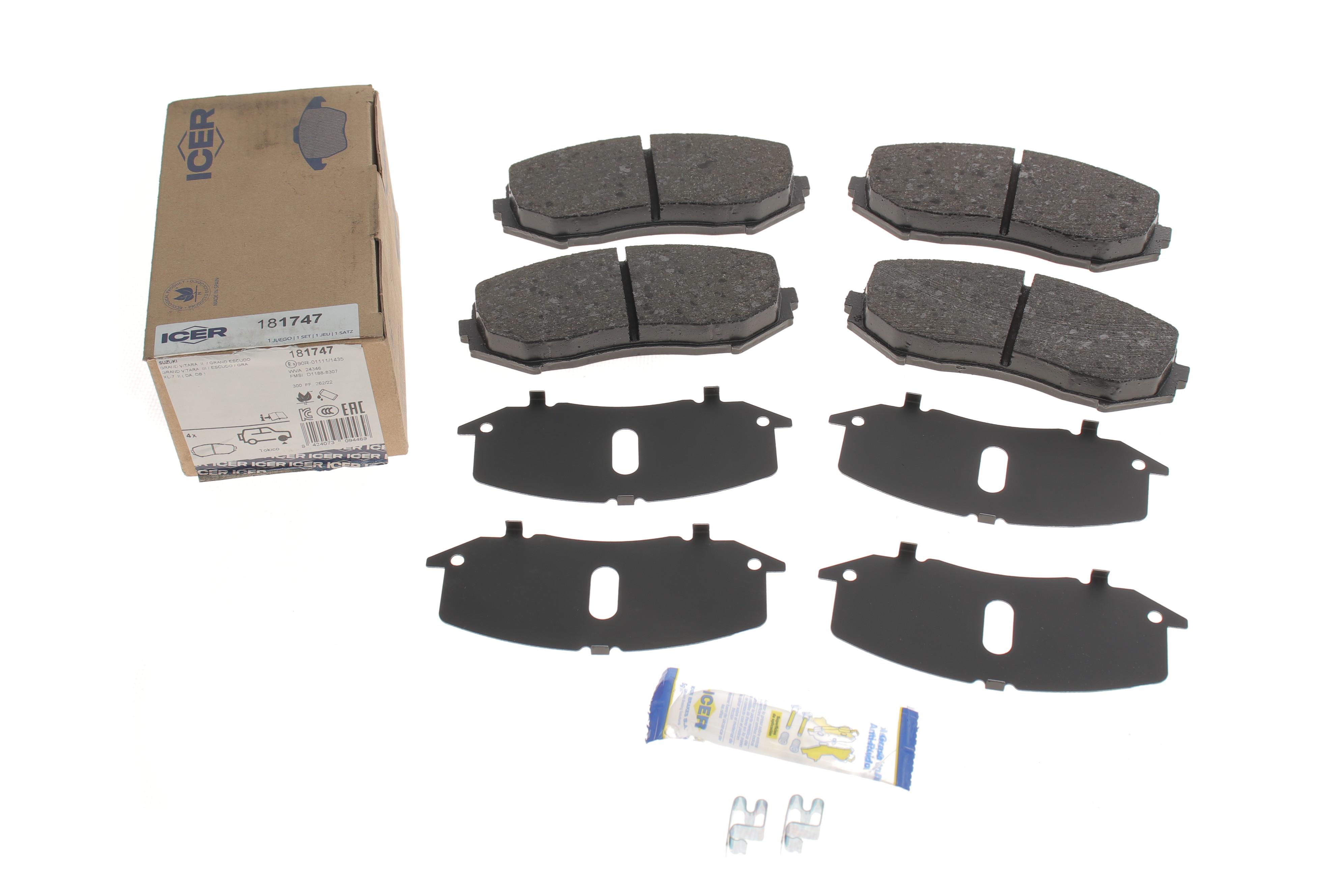 Колодки гальмівні (передні) Suzuki Grand Vitara 98-