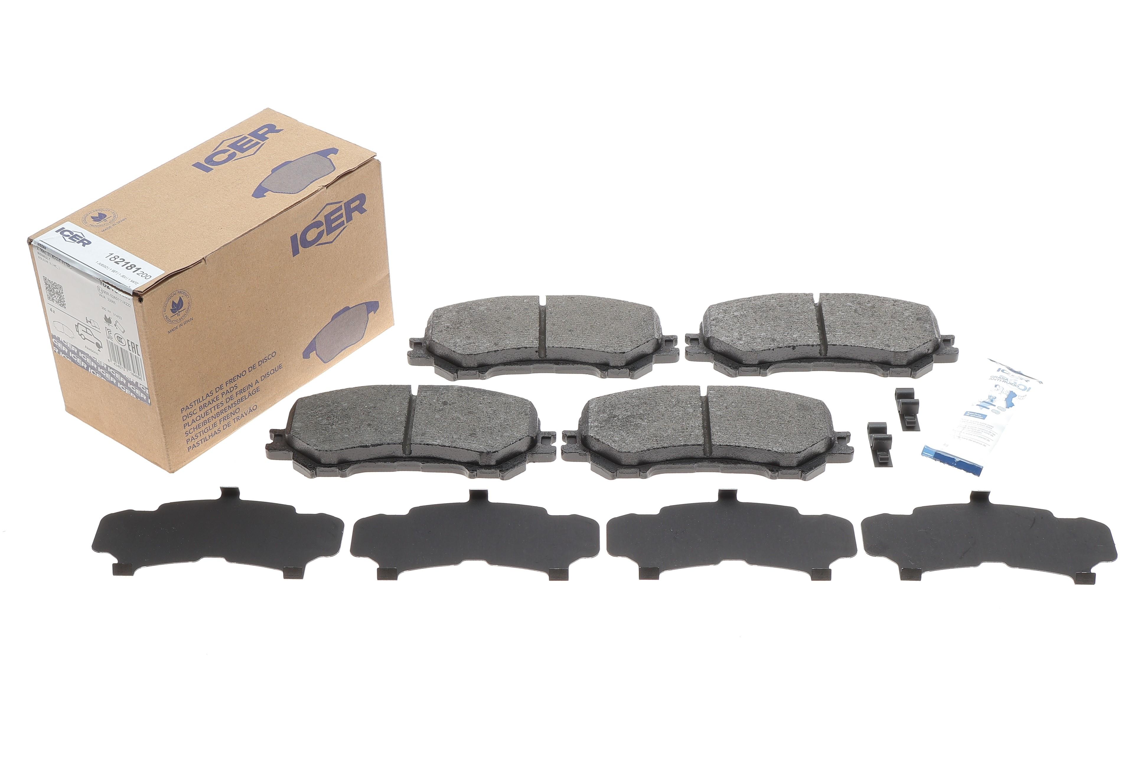 Колодки гальмівні (передні) Nissan Qashqai II/X-Trail/ Renault Koleos II 13-