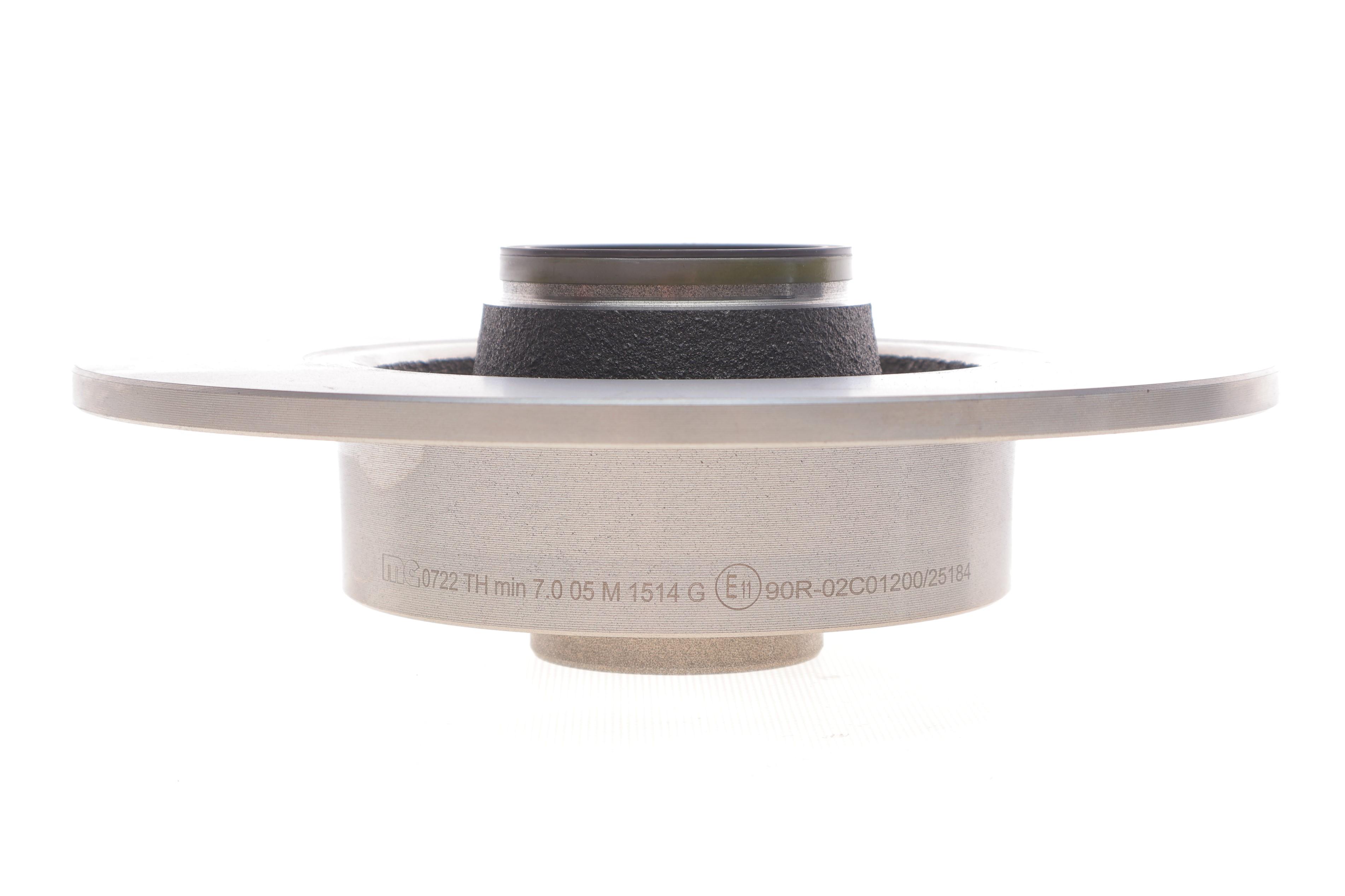 Диск гальмівний (задній) Renault Clio 05-/Megane 02- (240х8) (+ABS) (з підшипником) (+ESP) (повний)