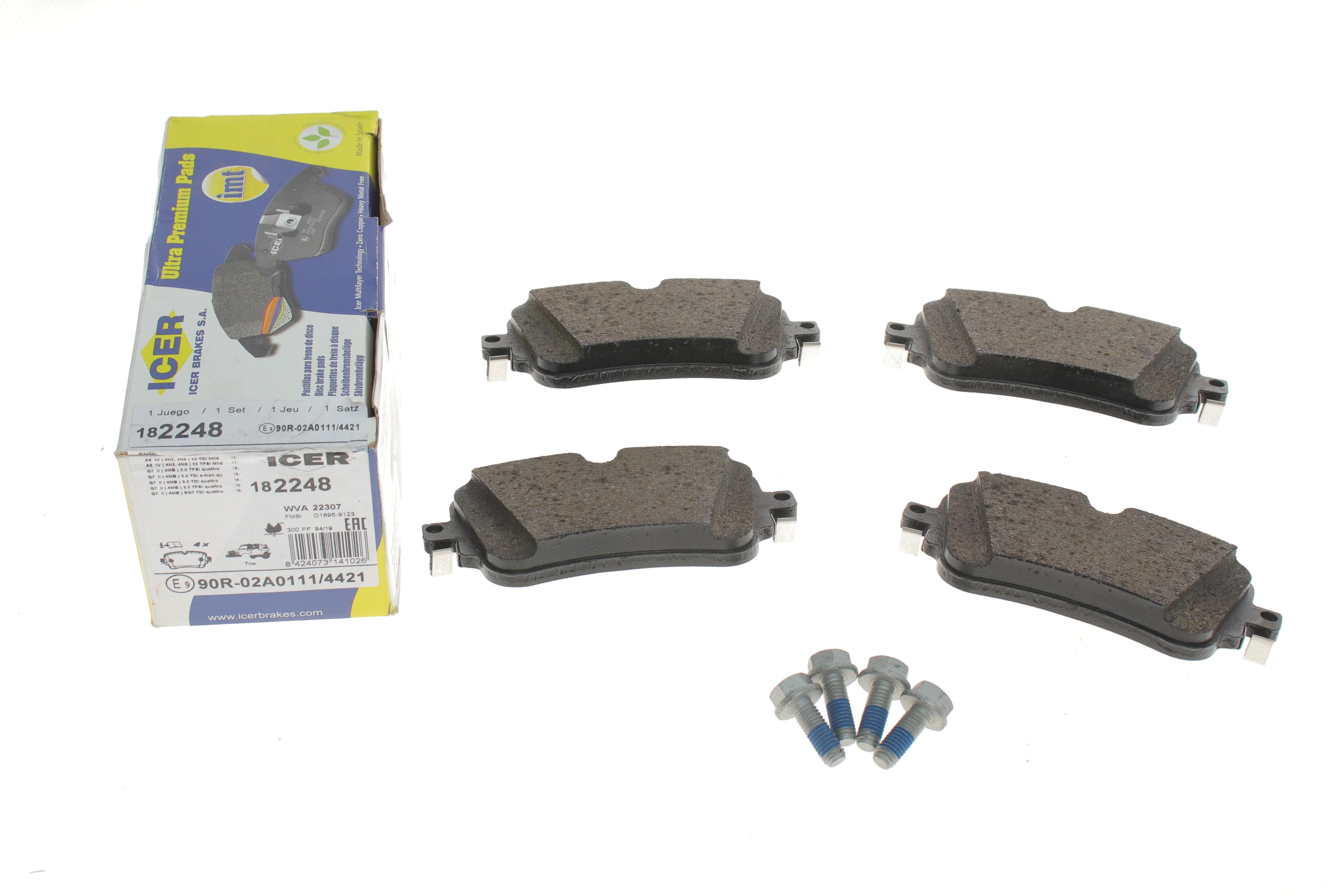 Колодки гальмівні (задні) Audi A6/A7/Q8 18-/A8/Q7 15-/VW Touareg 18-