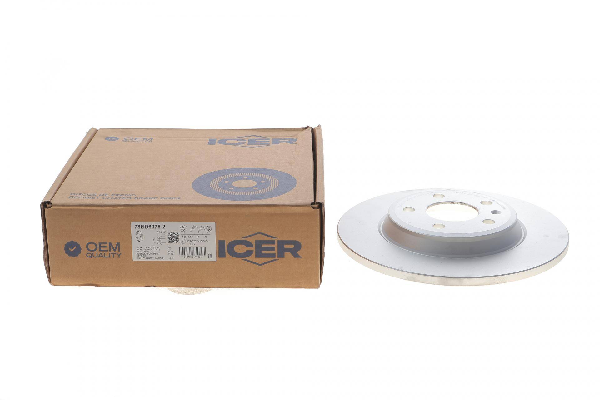 Диск гальмівний (задній) Audi A4/A5 04-17/Q5/A6/A7 08- (300x12) (з покриттям) (повний)