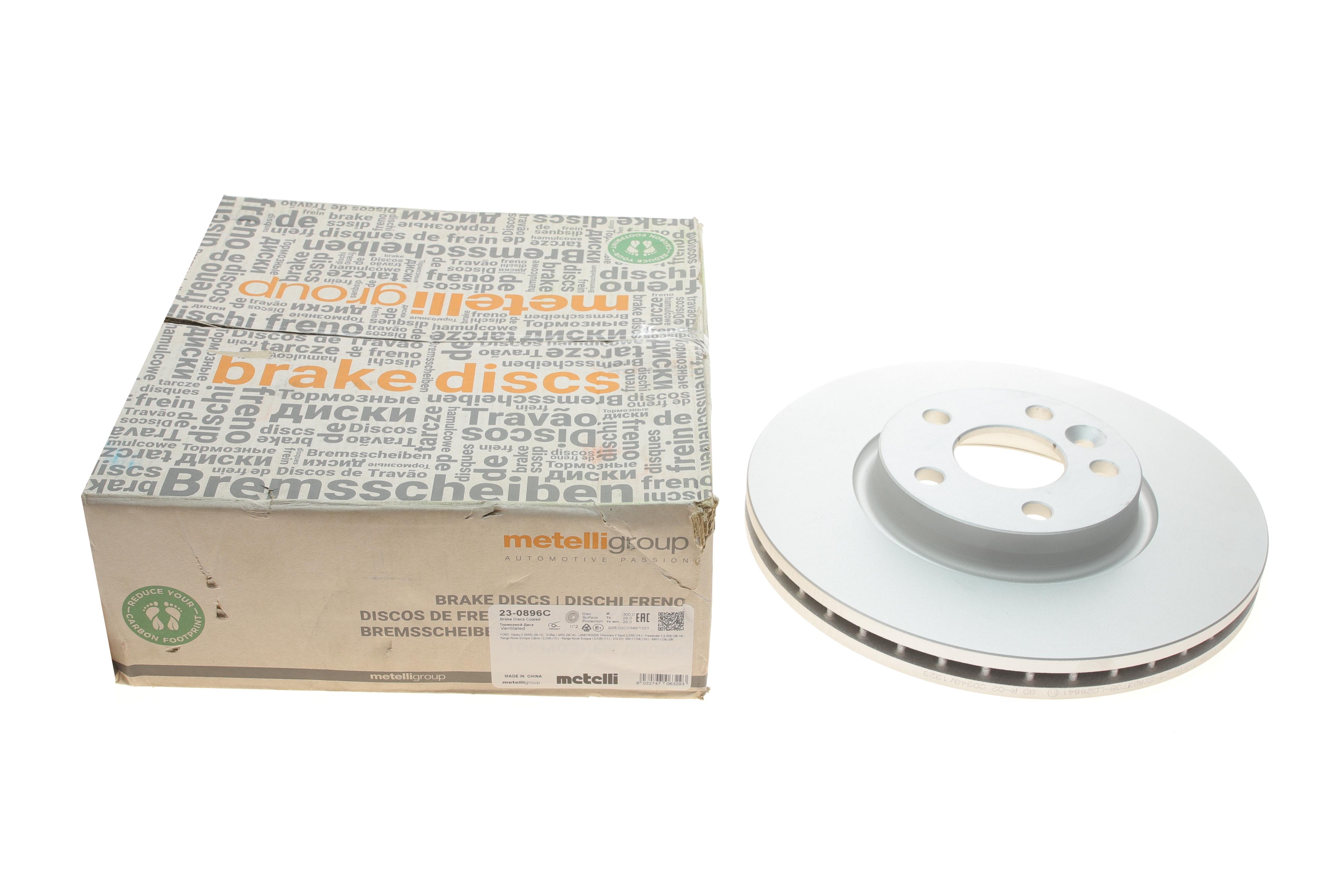 Диск гальмівний (передній) Ford Mondeo/Galaxy 07-15/Range Rover/Volvo S60 11-(300x28)(з покр.)(вент.)