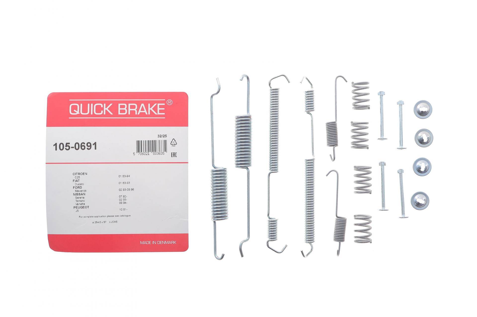 Комплект пружинок колодок ручника Fiat Ducato -94