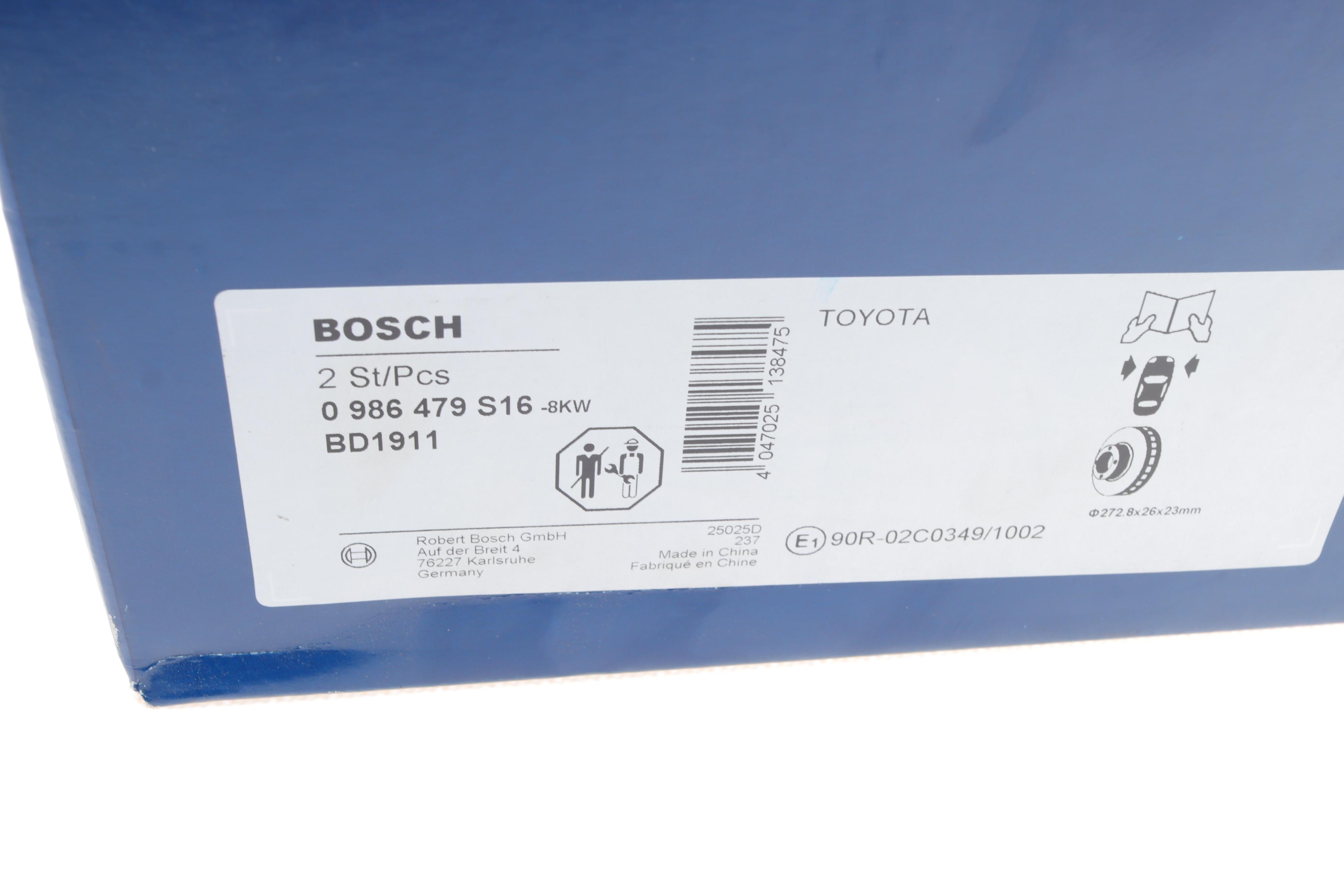 Диск гальмівний (передній) Toyota Auris 07-13/ Corolla 06- (272.8x26)