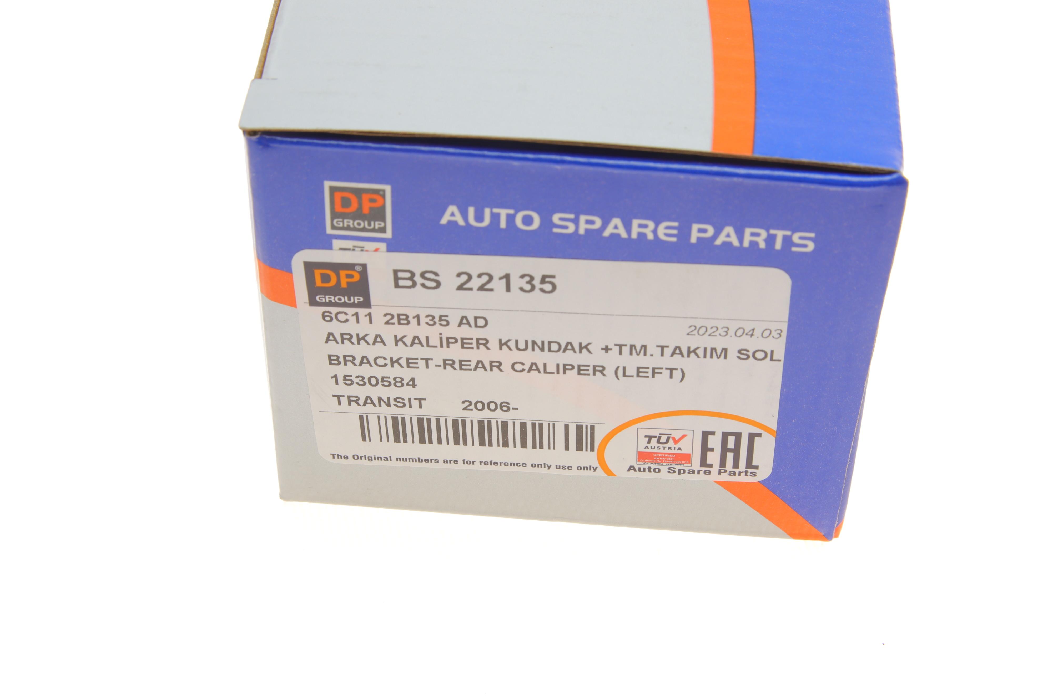 Скоба супорта (заднього) Ford Transit 06- (L)