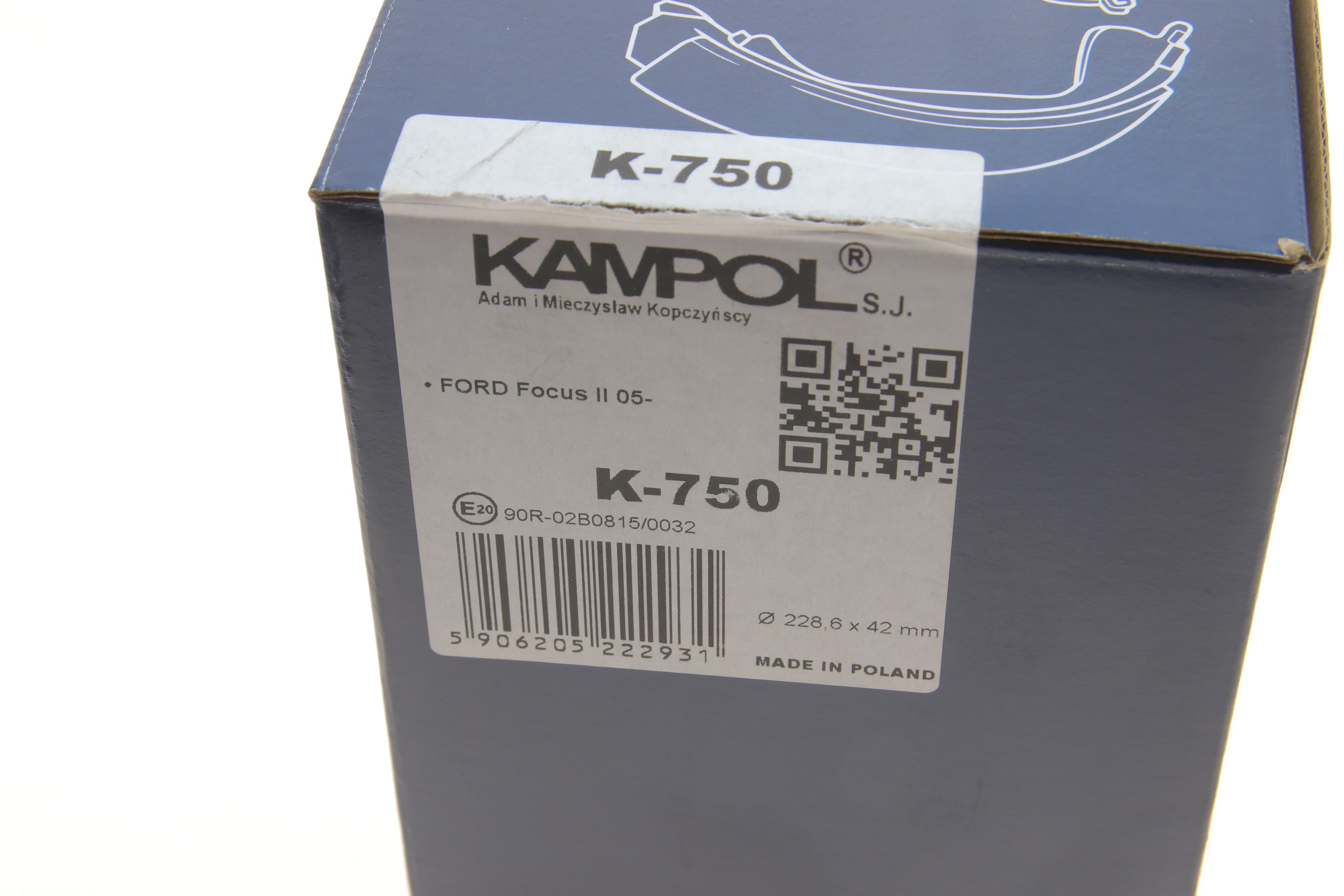 Колодки гальмівні (задні) Ford Focus II 04- (барабанні) (228.6x42)