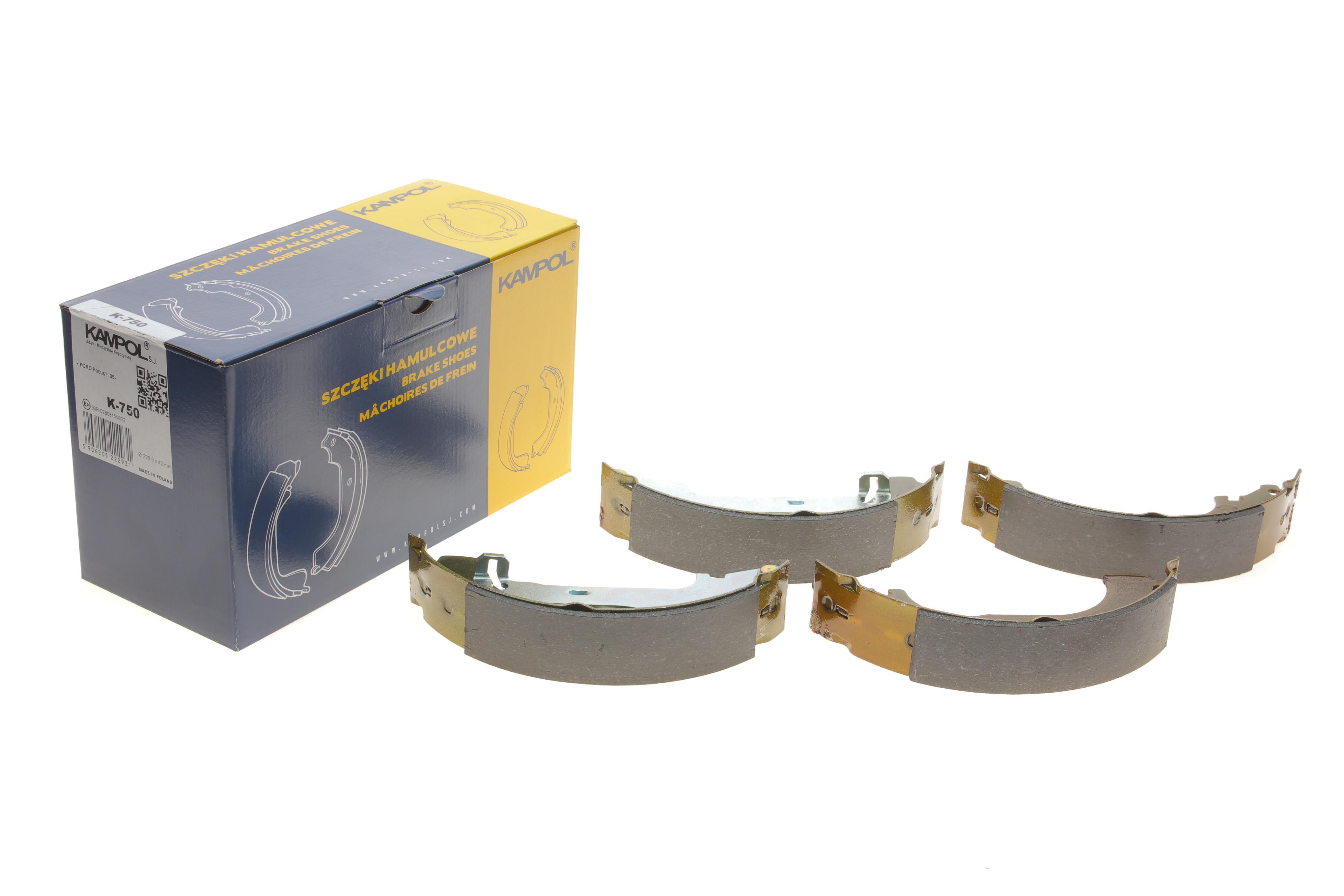 Колодки гальмівні (задні) Ford Focus II 04- (барабанні) (228.6x42)