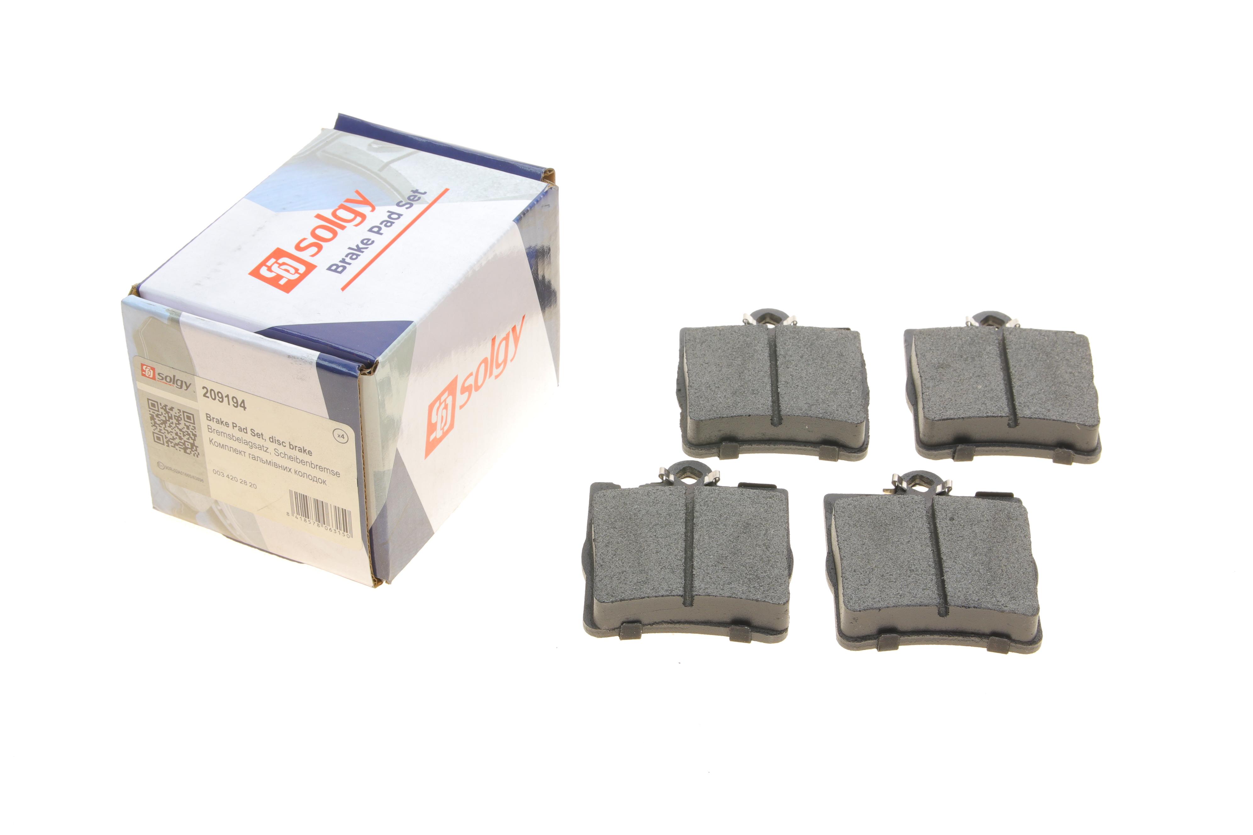 Колодки гальмівні (задні) MB C-class (W203/S203/CL203)/CLK-class (C209) 00-11/E-class (S210) 96-99