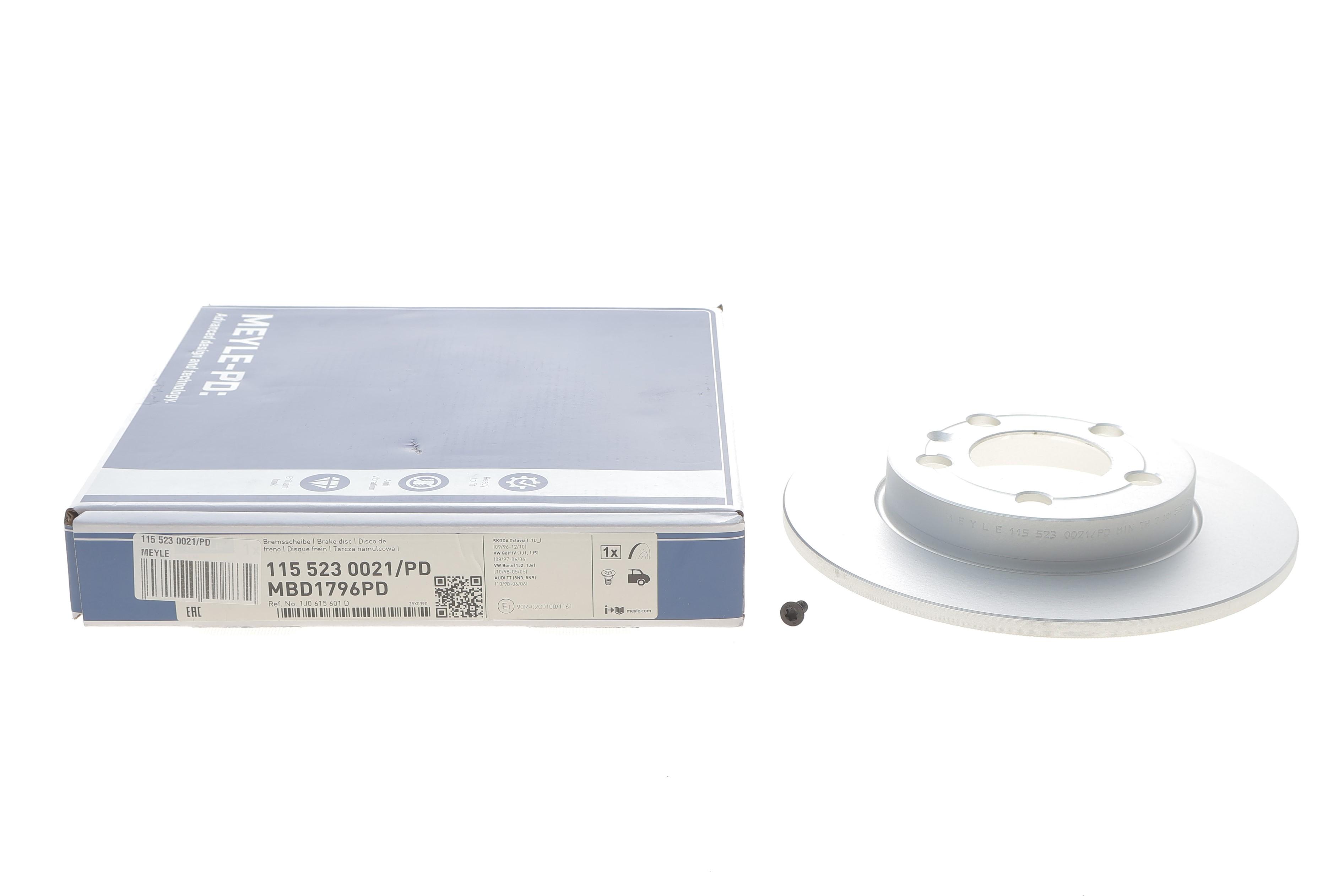 Диск гальмівний (задній) Audi A3/TT 96-06/Skoda Octavia/VW Golf IV 98-05 (239x8.9)