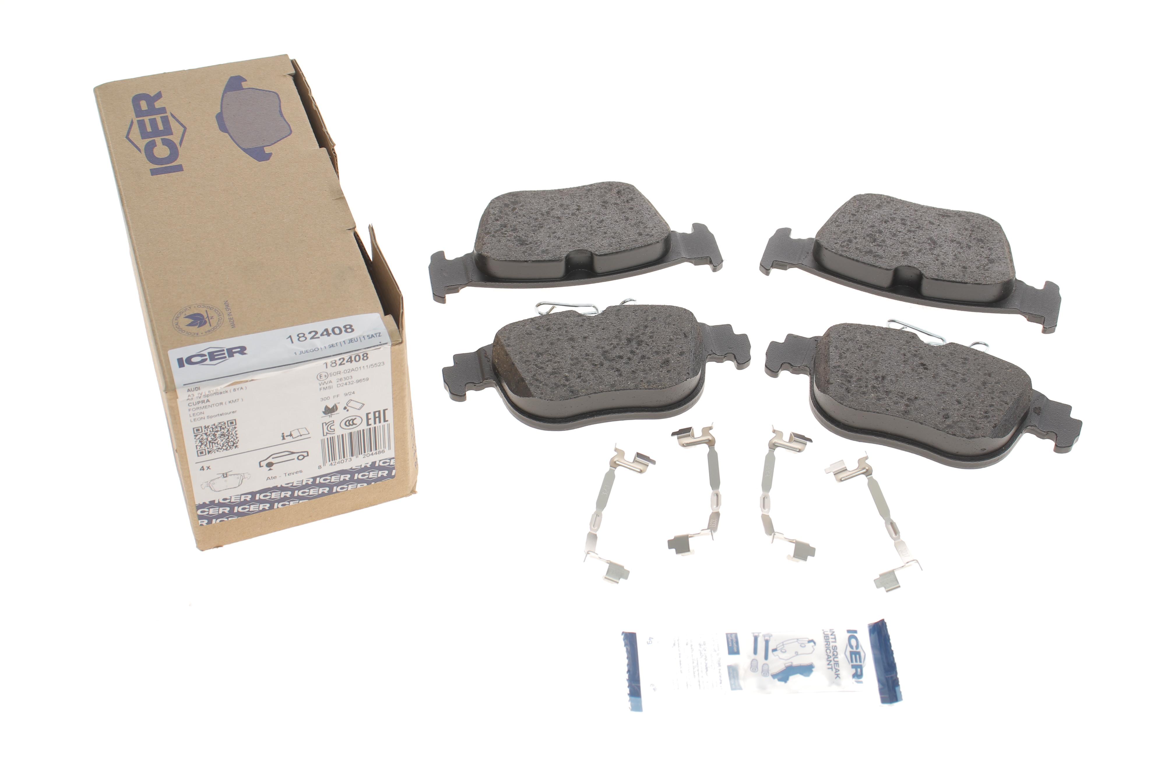 Колодки гальмівні (задні) Audi A3/Seat Leon/Skoda Octavia/VW Golf VIII 19-/Caddy 20-