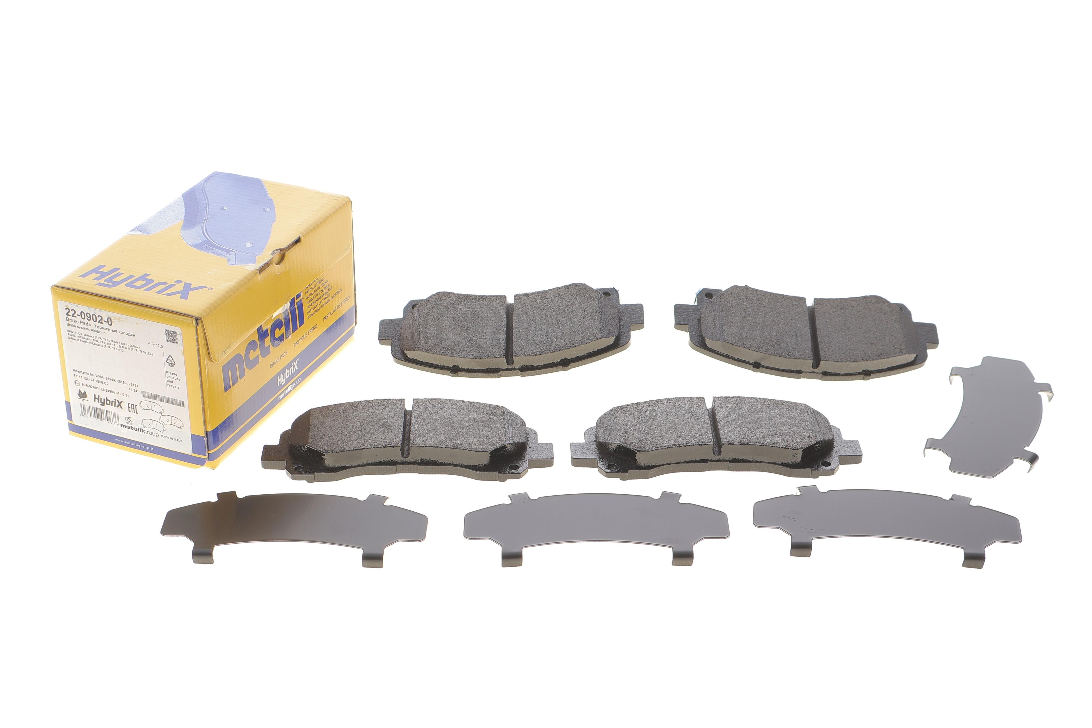 Колодки гальмівні (передні) Isuzu D-Max 2.5-3.0 DiTD/CRDi 02-