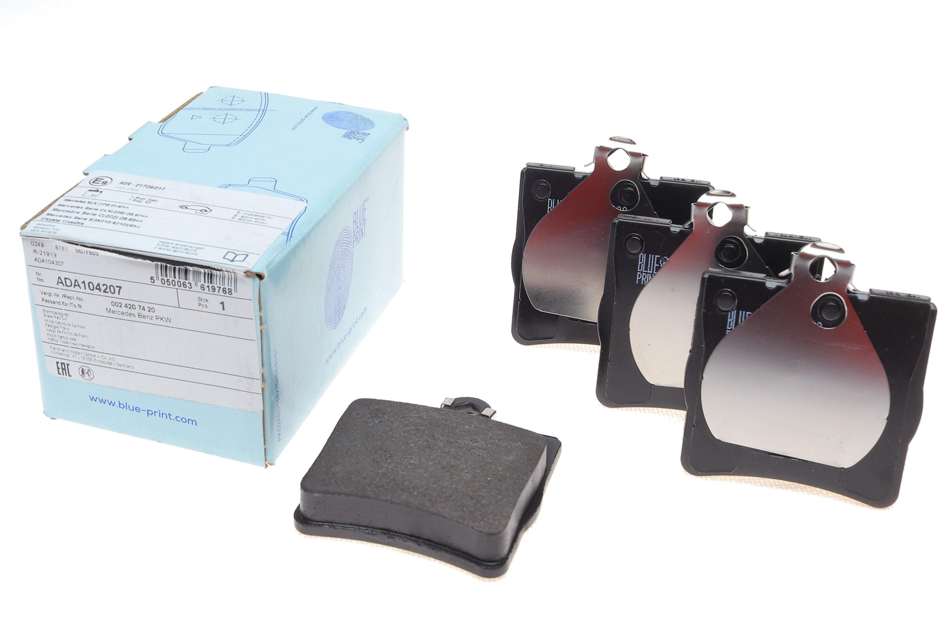 Колодки гальмівні (задні) MB (W202/203/208/210) 93-11/ Crysler Crossfire 3.2 03-08