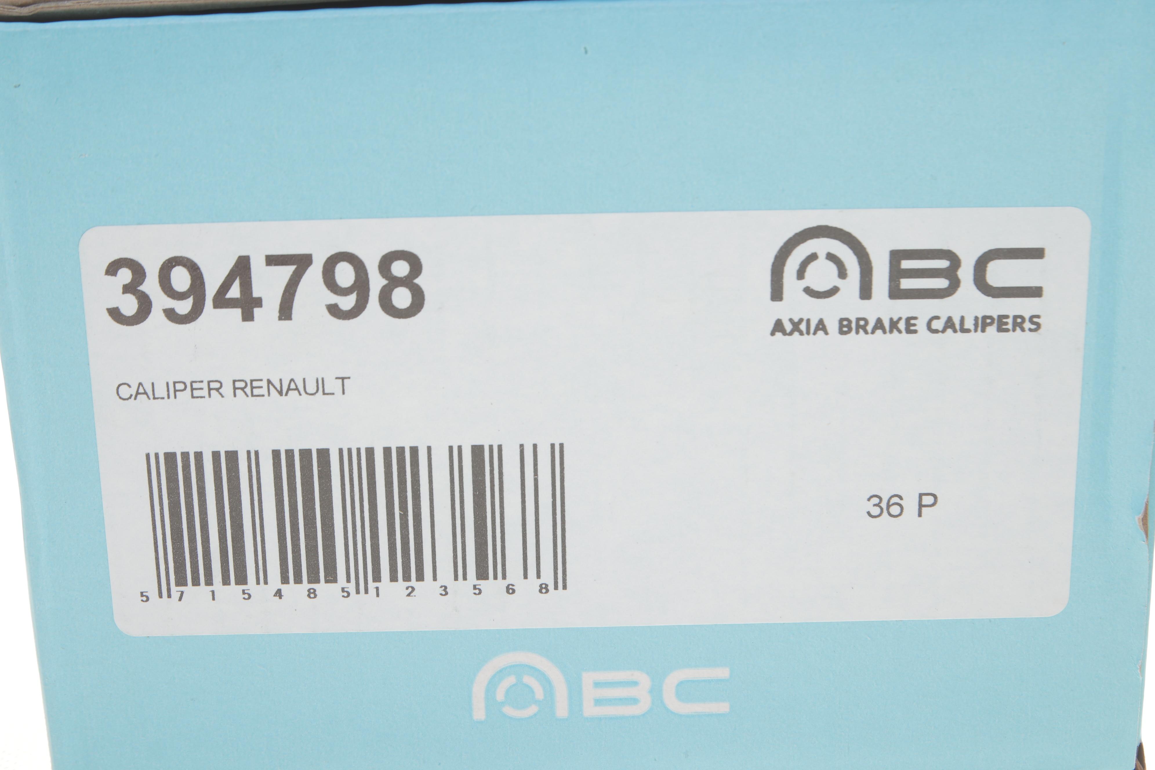 Супорт гальмівний (задній) (L) Renault Laguna 07-15 (d=38mm) (ATE)