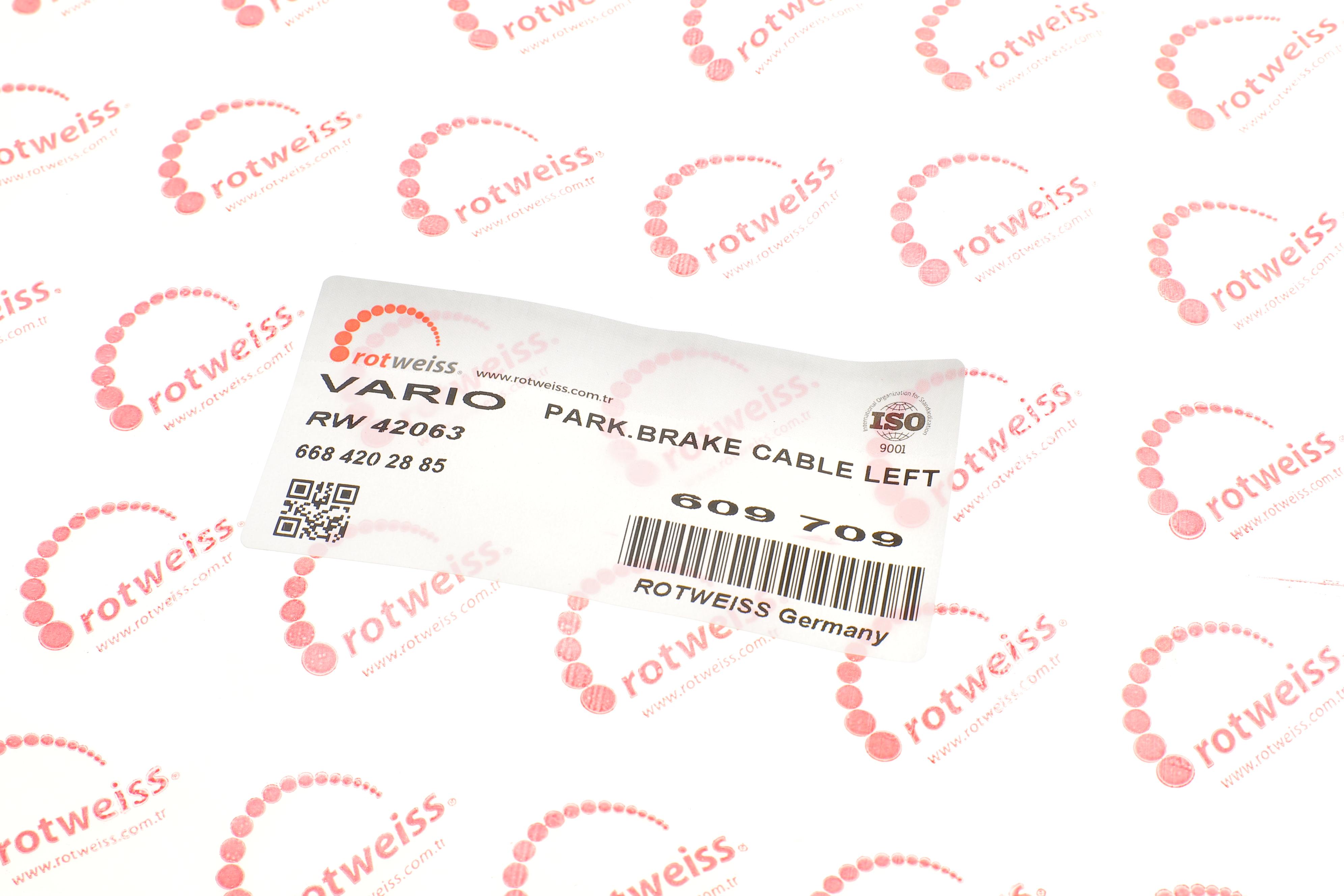 Трос ручника (задній) (L) DB 609-711 (6684202885)