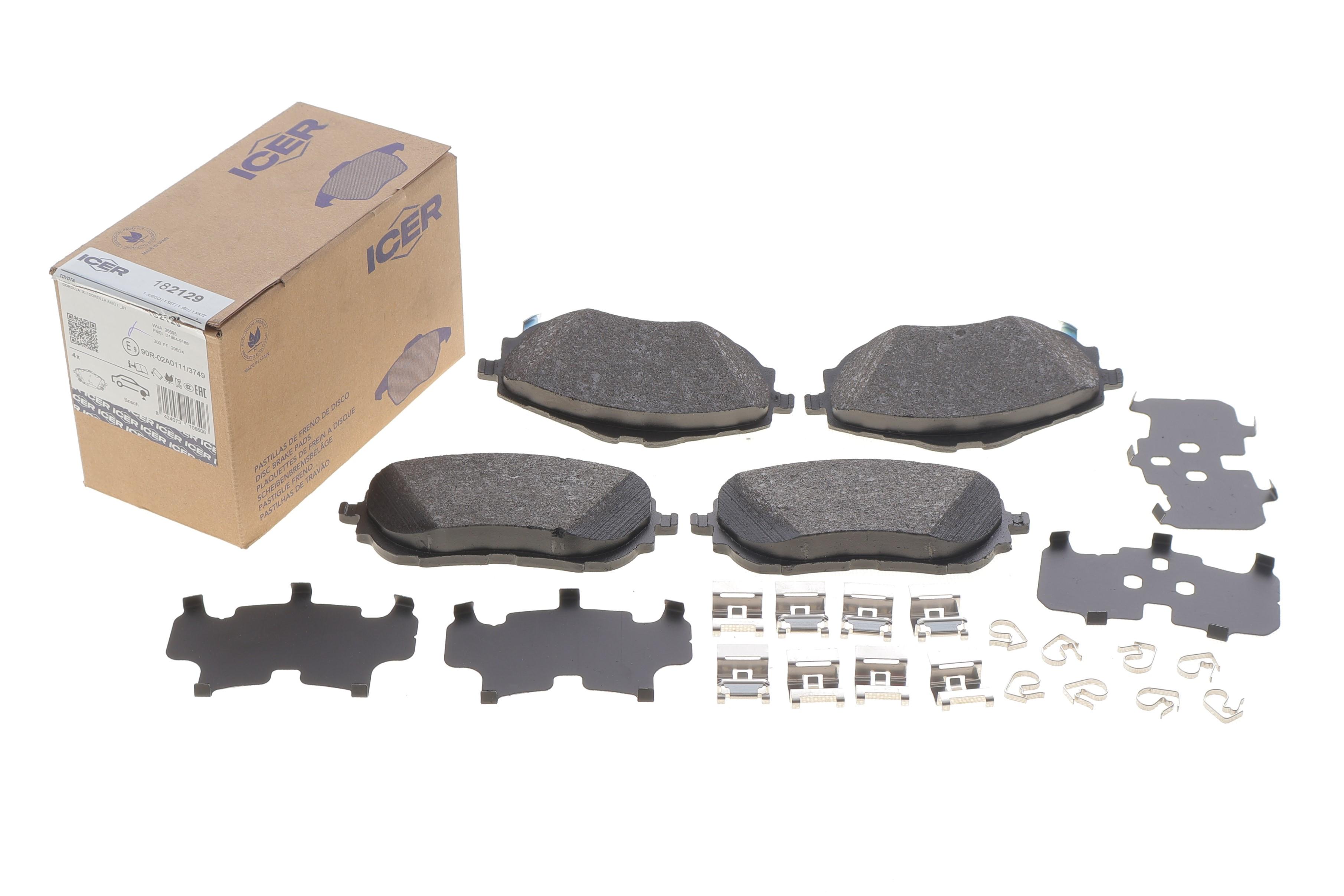 Колодки гальмівні (передні) Toyota Auris II 12-18/Corolla XI 13-18