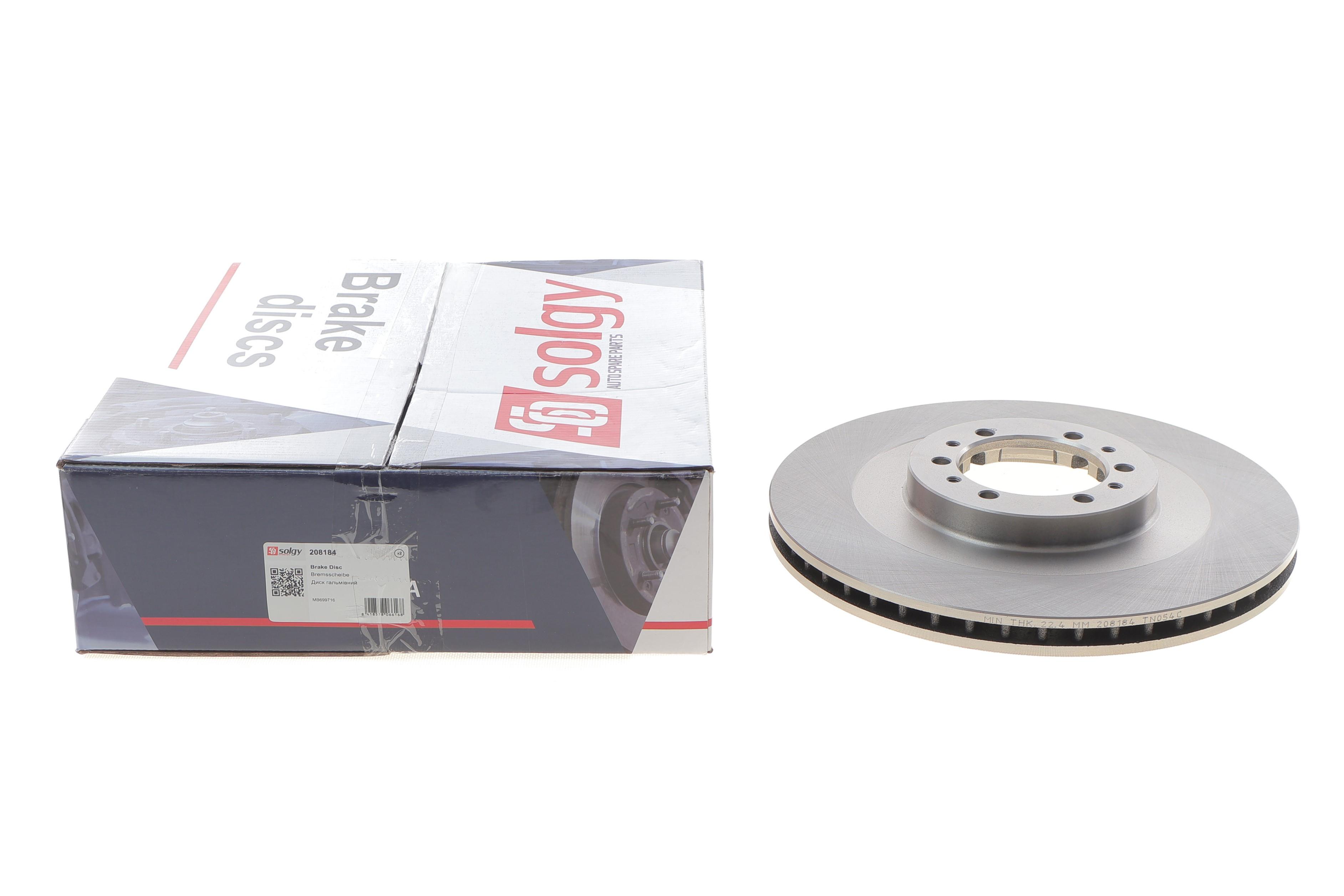 Диск гальмівний (передній) Mitsubishi Pajero/L200 90-07 (314x24)