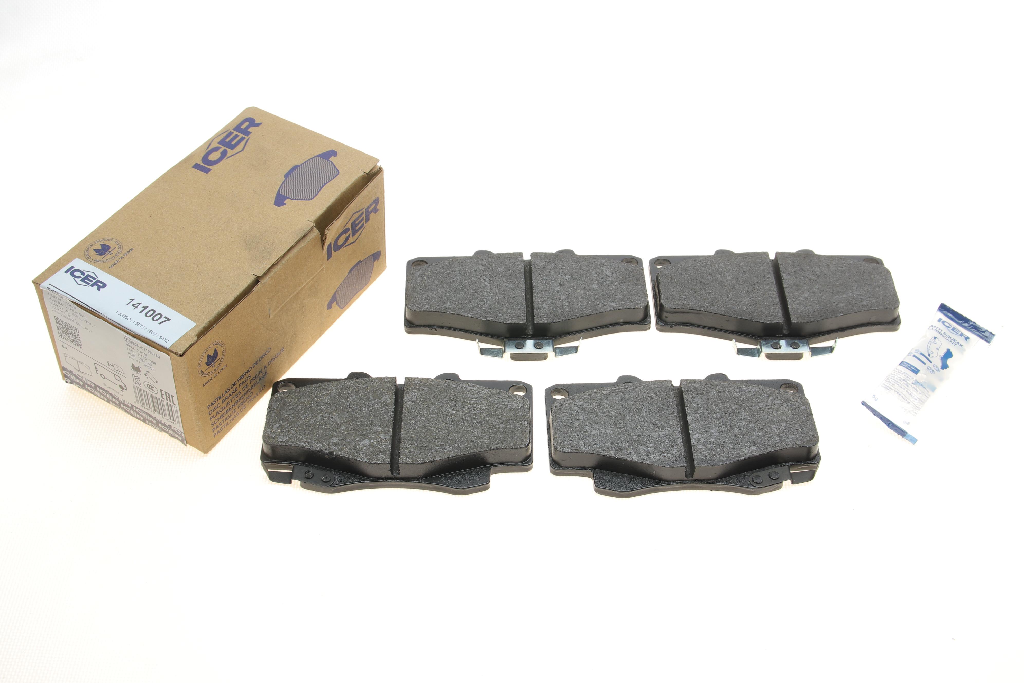 Колодки гальмівні (передні) Toyota Land Cruiser/4Runner 84-01/Hilux 83-05/Great Wall Safe F1 06-09