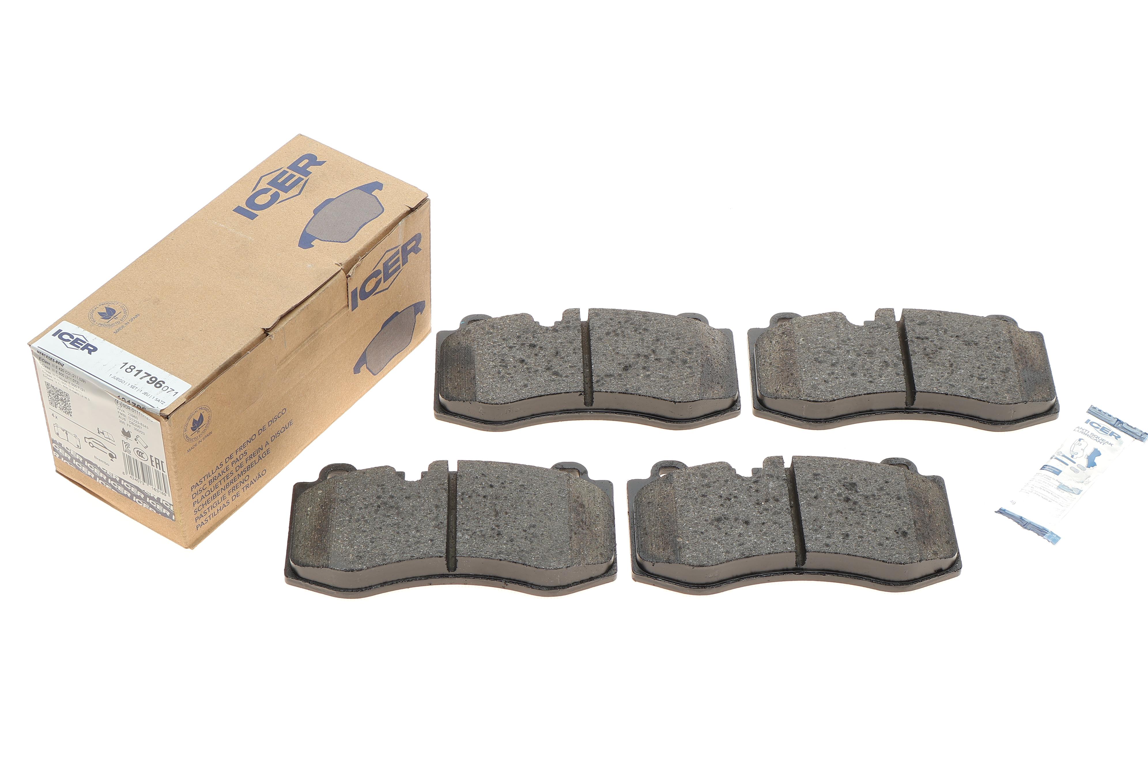 Колодки гальмівні (передні) MB E-class (W211) 05-09/S-class (W221) 05-13/SL-class (R230) 06-12