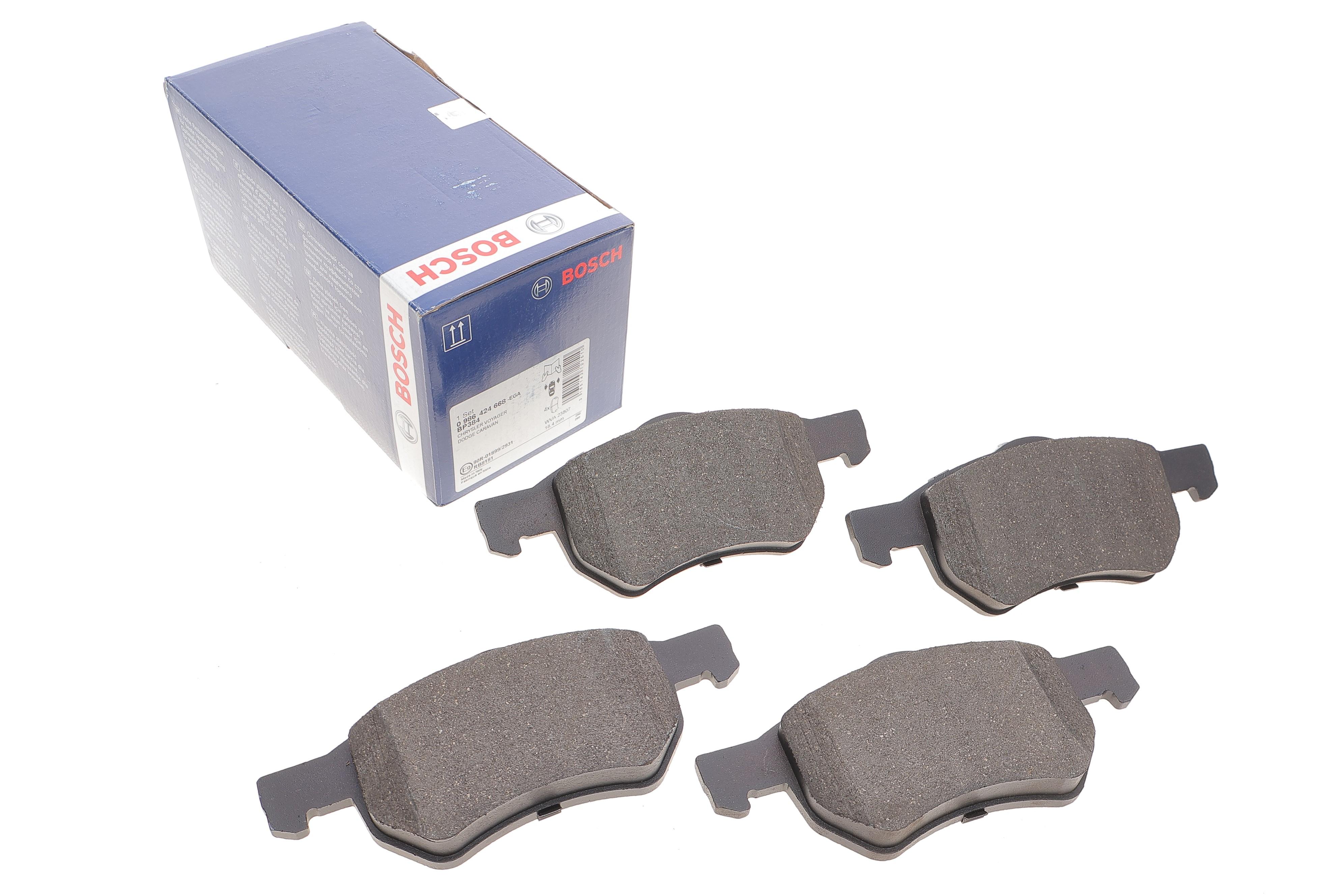 Колодки гальмівні (передні) Сhrysler Voyager 95-08/Dodge Caravan 00-07 (Ate)