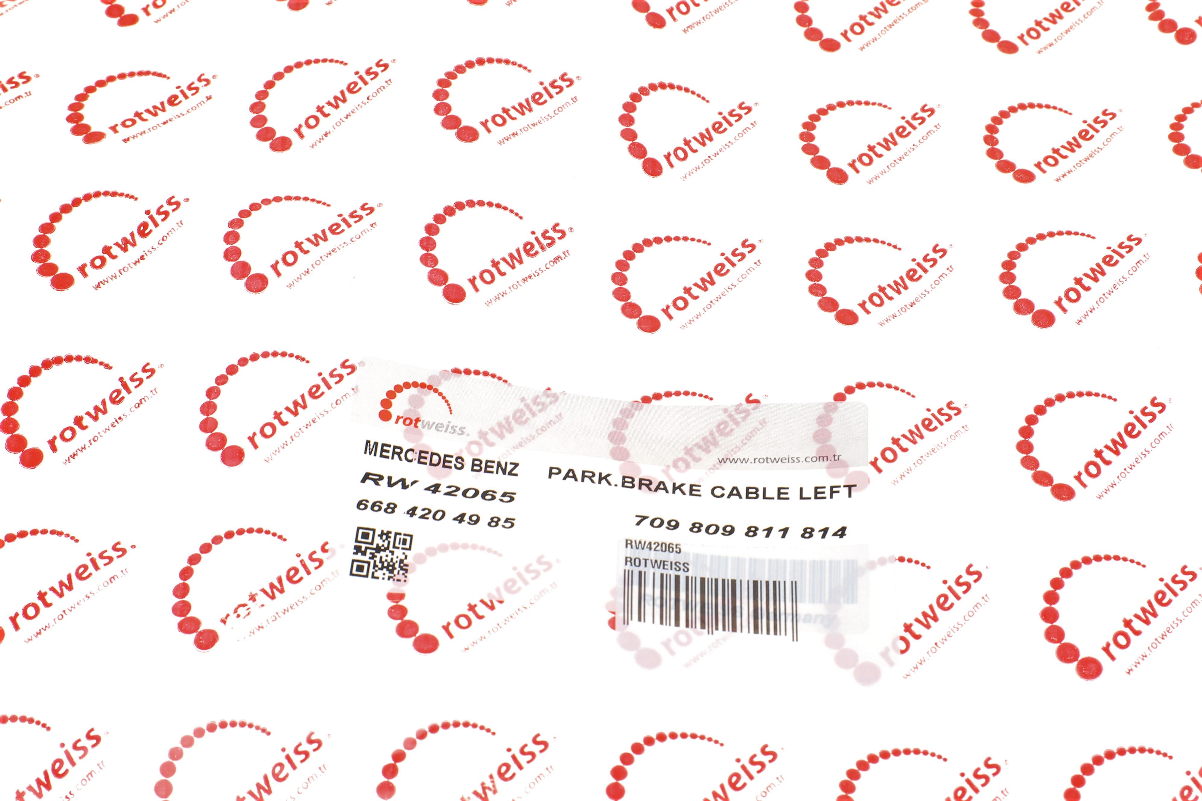 Трос ручника (задній) (R) MB 811-814D