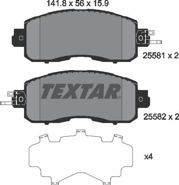 Колодки гальмівні (передні) Nissan Leaf 14-/Teana III 13- (Sumitomo)