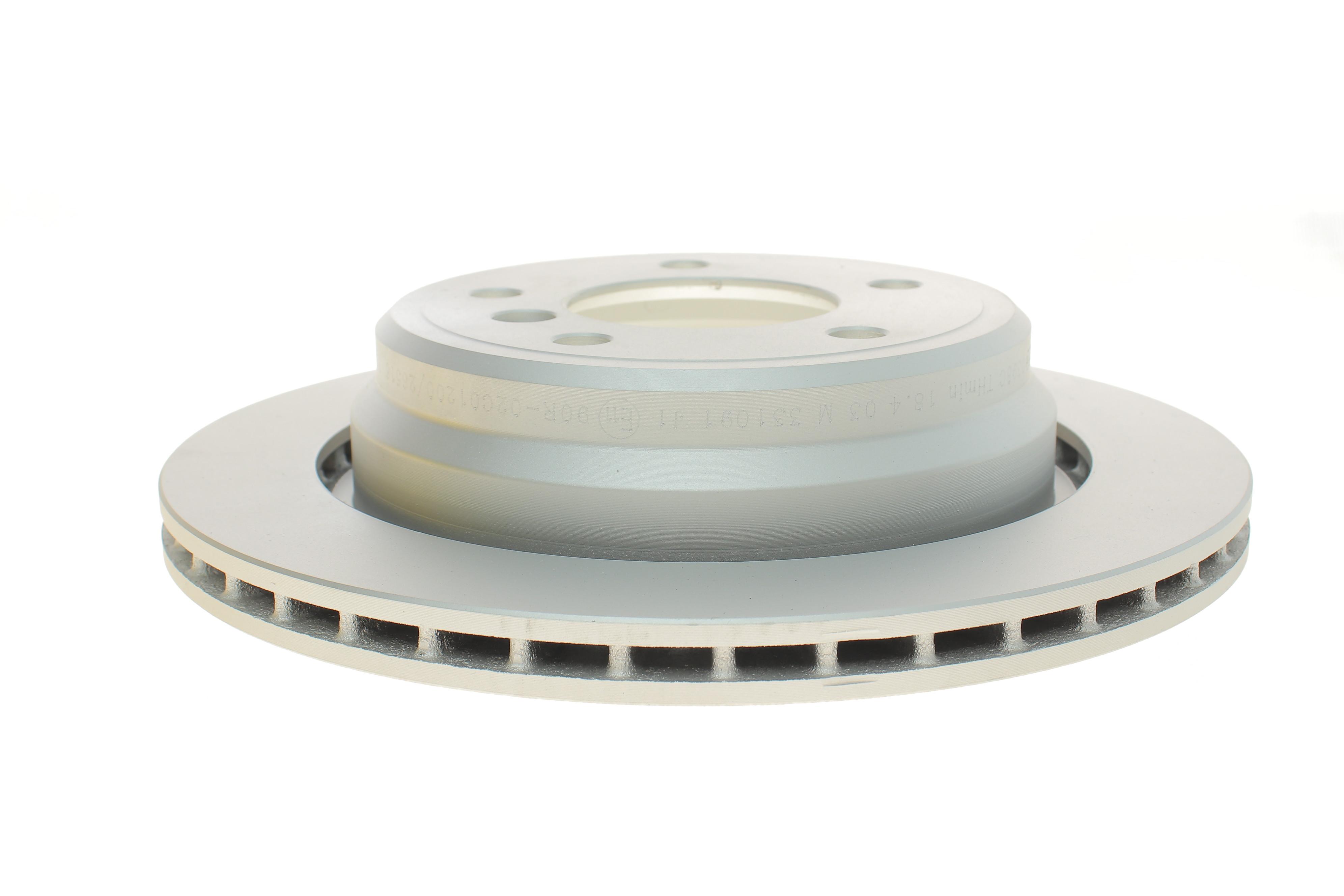 Диск гальмівний (задній) BMW 5 (E39) 95-04 (298x20) (з покриттям) (вентильований)