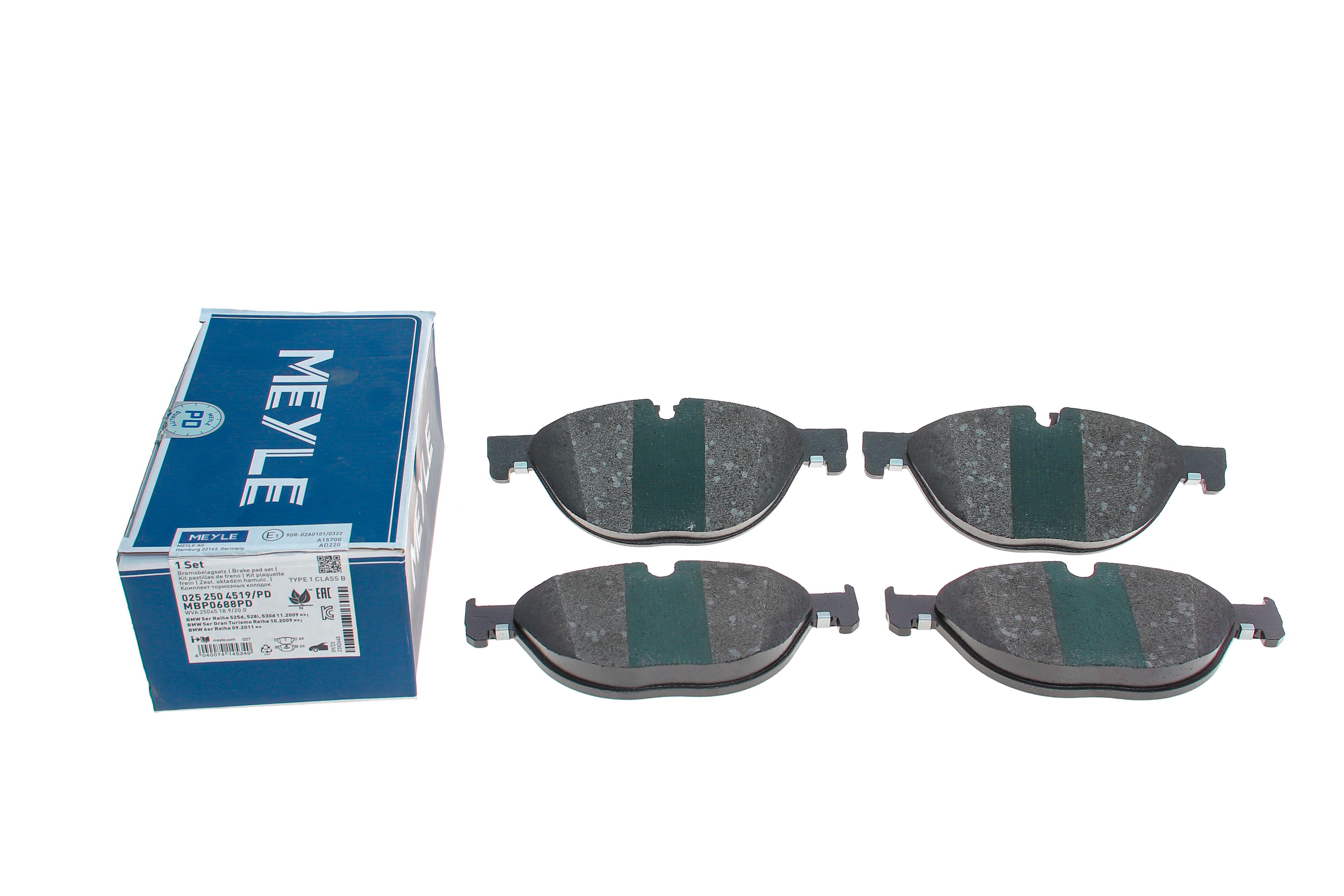 Колодки гальмівні (передні) BMW 5/6/7 09- (Ate)