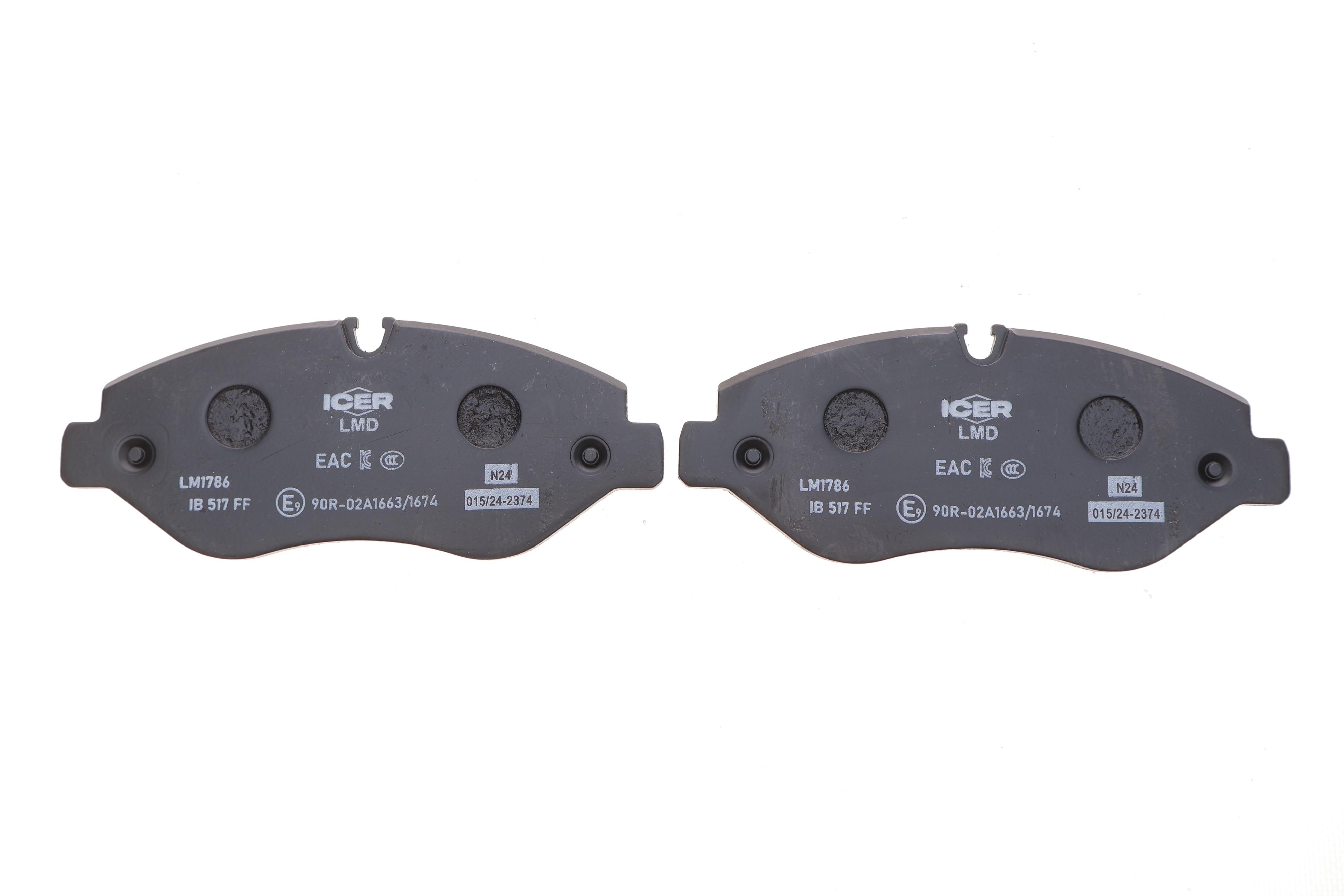 Колодки гальмівні (передні) MB Sprinter (906,907,910)/VW Crafter 06-/MB Vito (W639) 03-/(W447) 14-