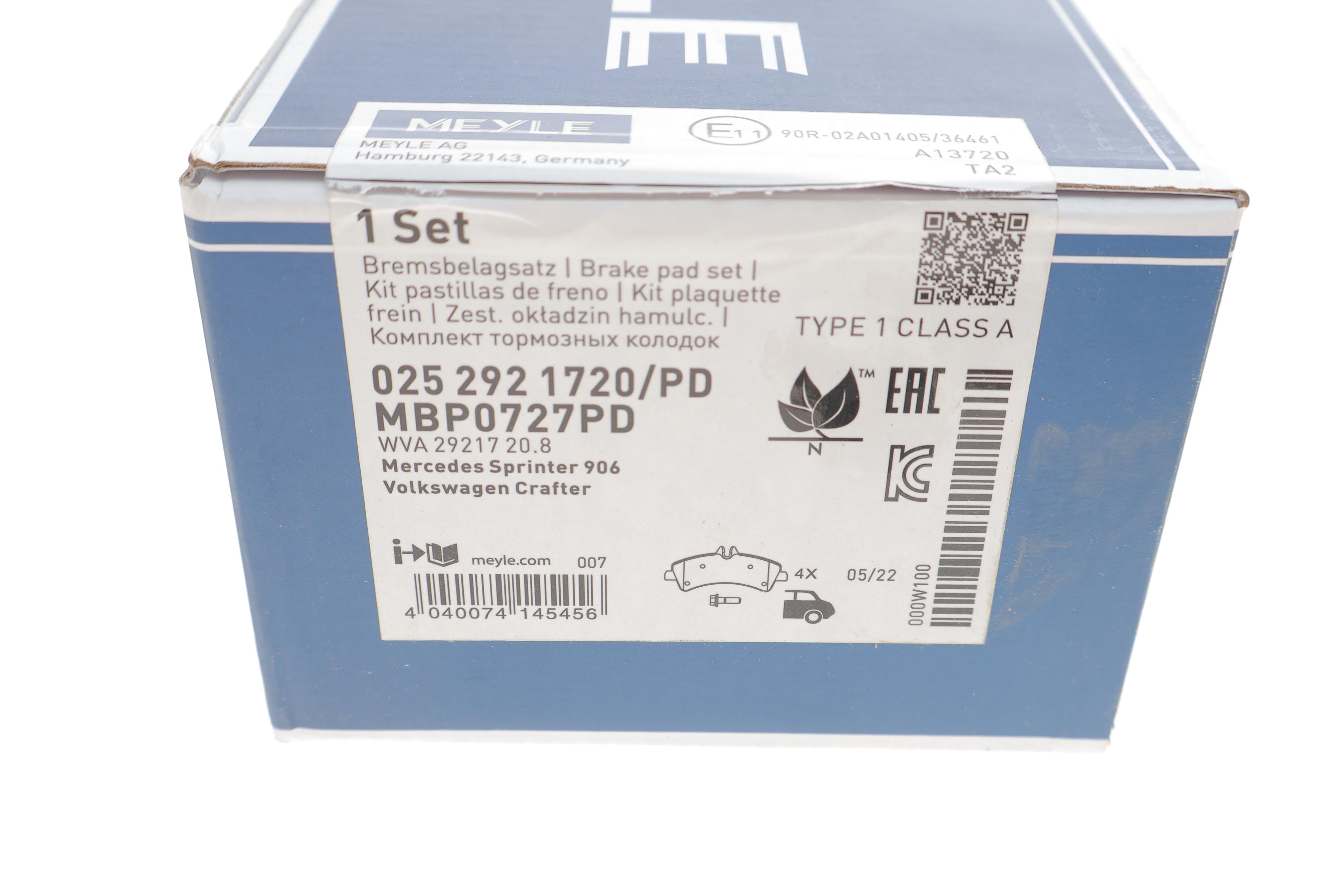 Колодки гальмівні (задні) MB Sprinter 509-519 CDI/VW Crafter 50 06- (спарка) (Platinum)