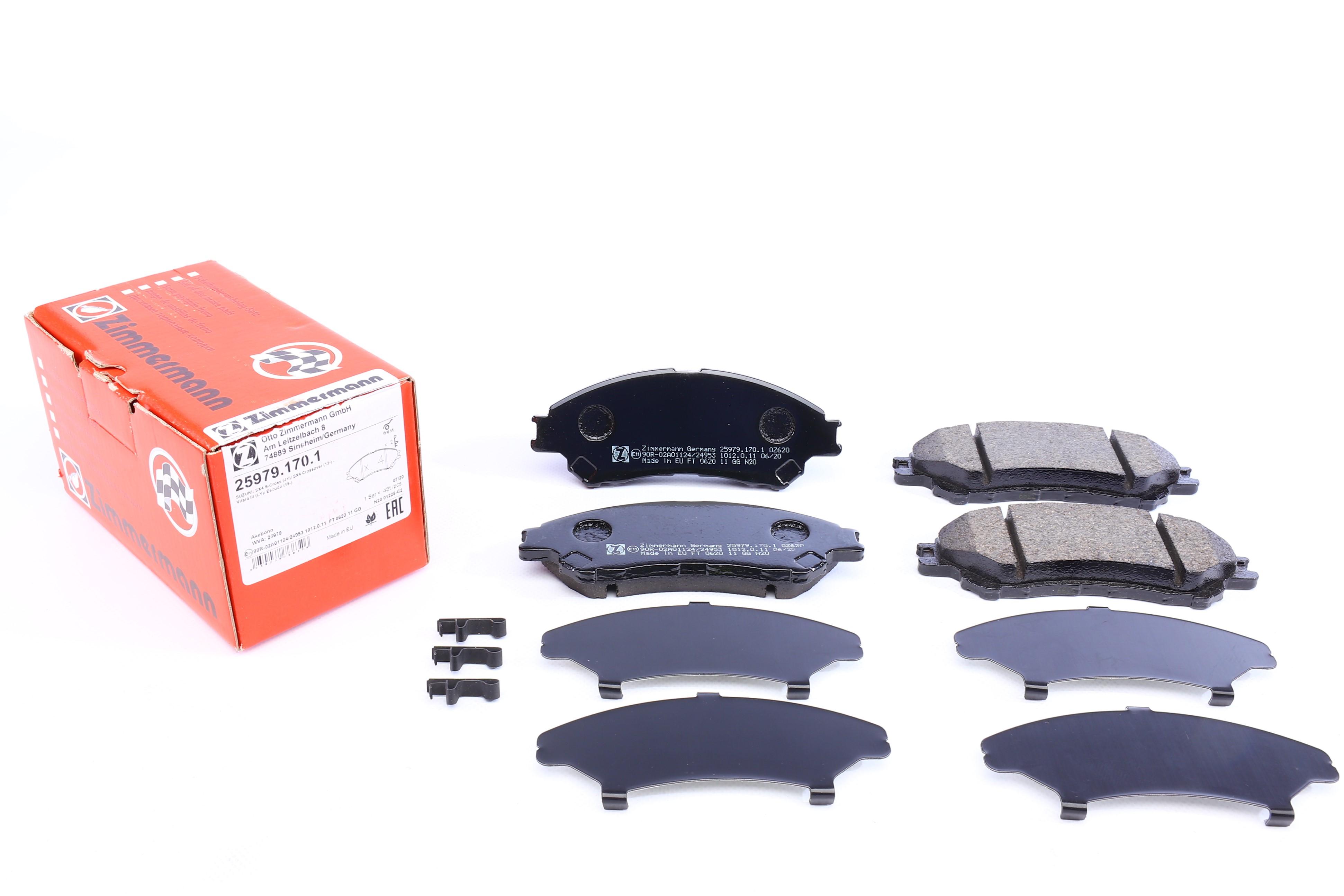 Колодки гальмівні (передні) Suzuki SX4/ Vitara 1.4 T/1.6 14- (з датчиком) (Akebono)