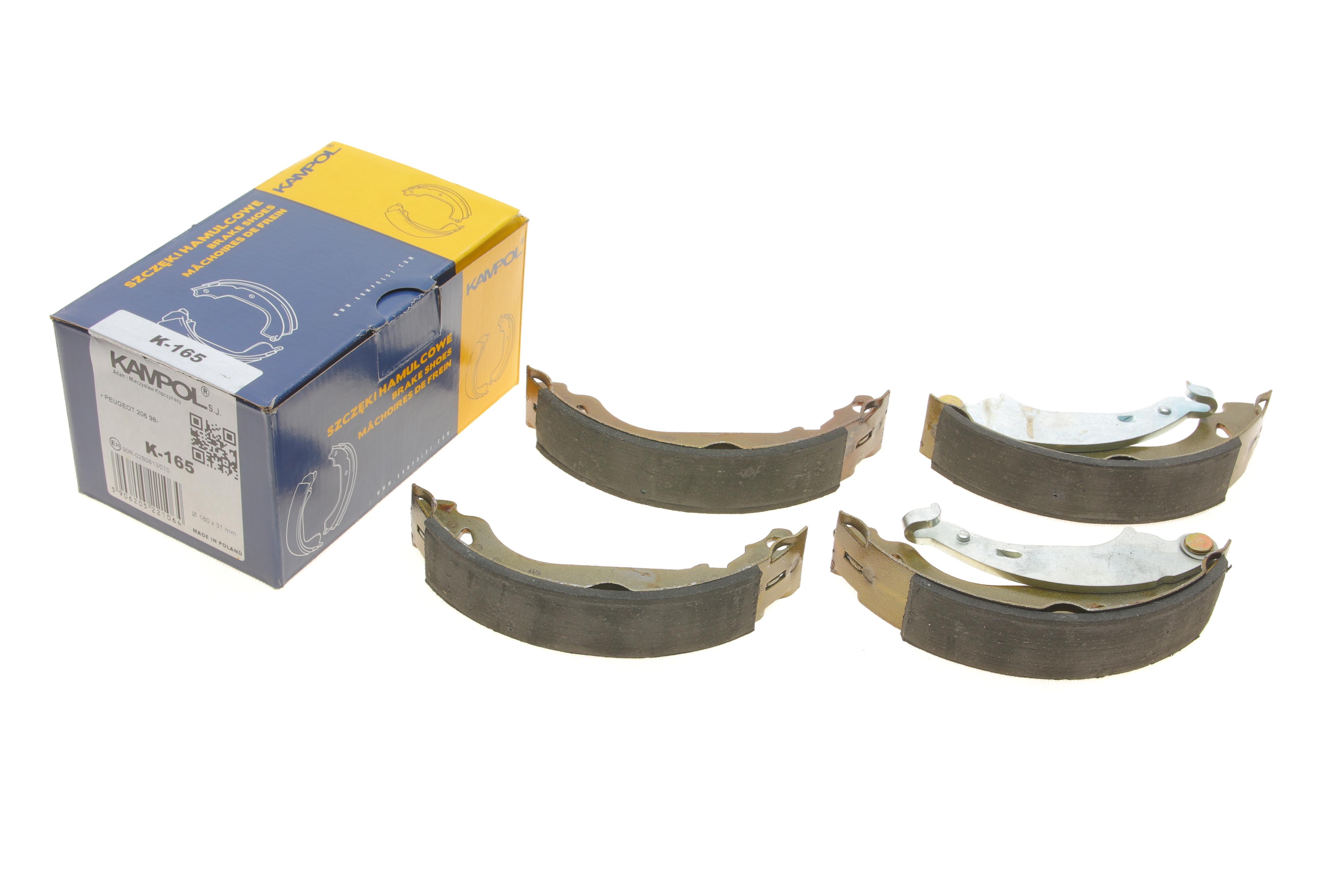 Колодки гальмівні (задні) Peugeot 206 98- (барабанні) (180x31)
