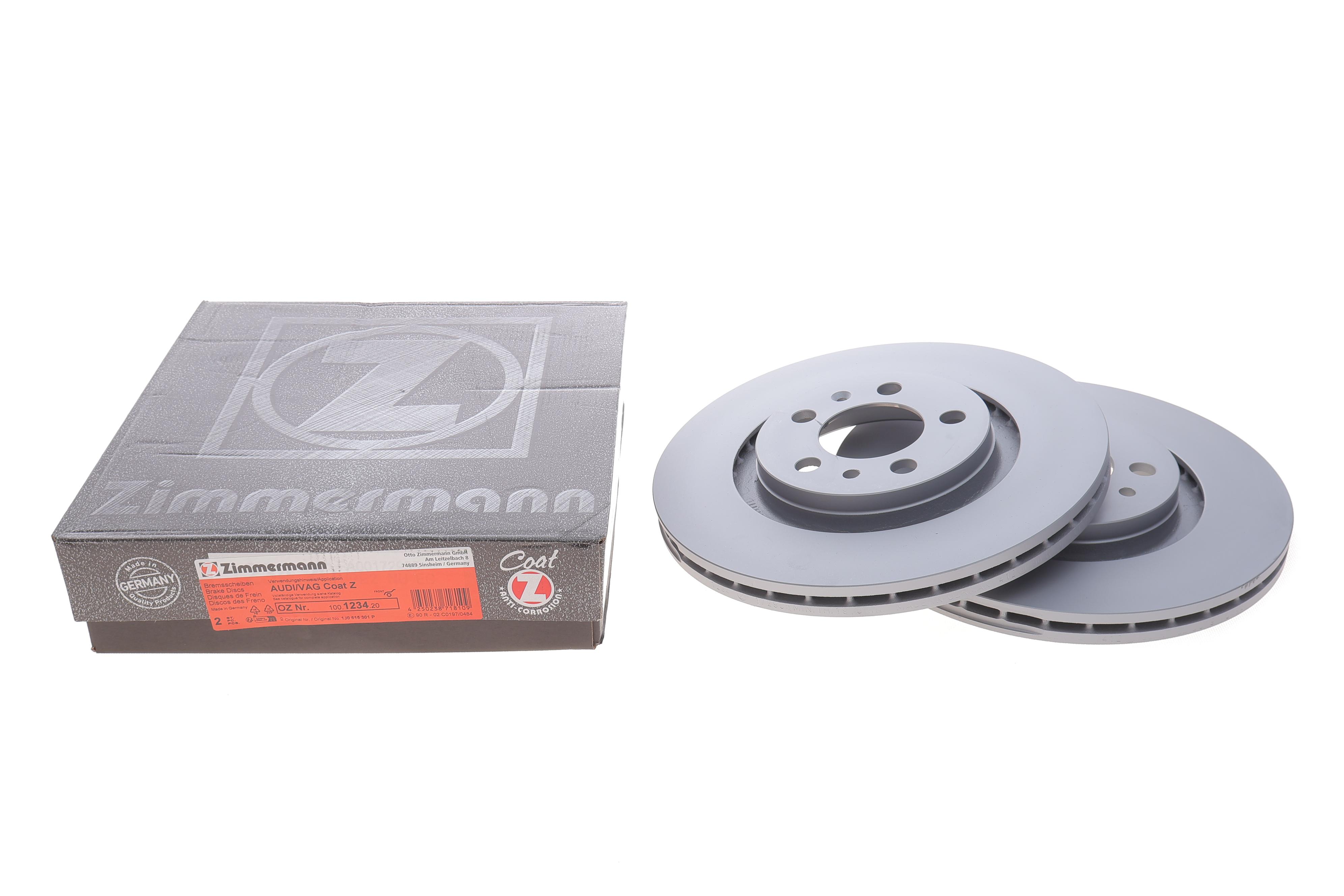 Диск гальмівний (передній) Skoda Octavia/VW Golf IV 97- (280x22) (з покриттям) (вентильований)