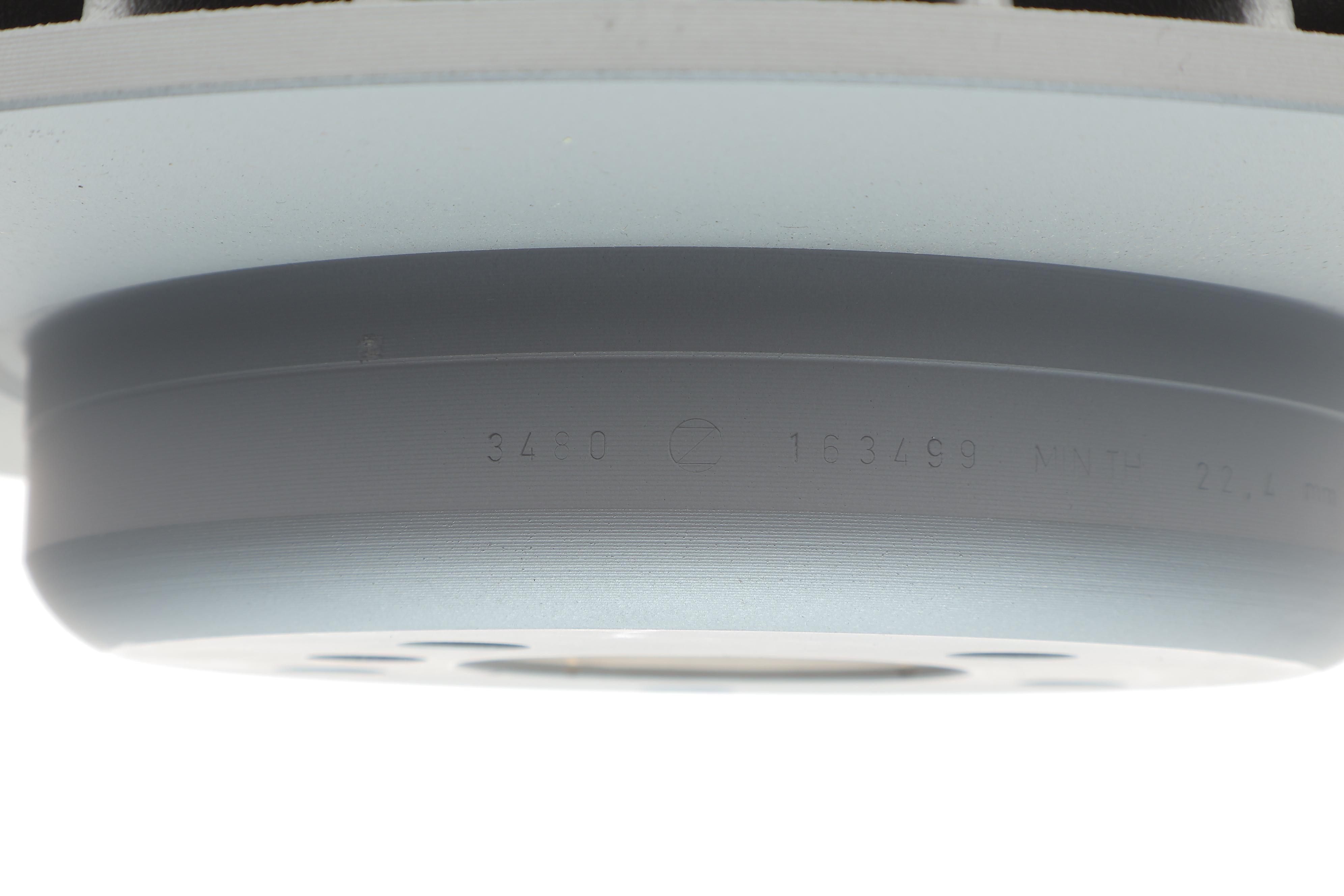 Диск гальмівний (задній) BMW 5 (F10/F11)/6 (F06/F13)/ 7 (F01-04) 09- (345x24) (з покриттям) (вент.)