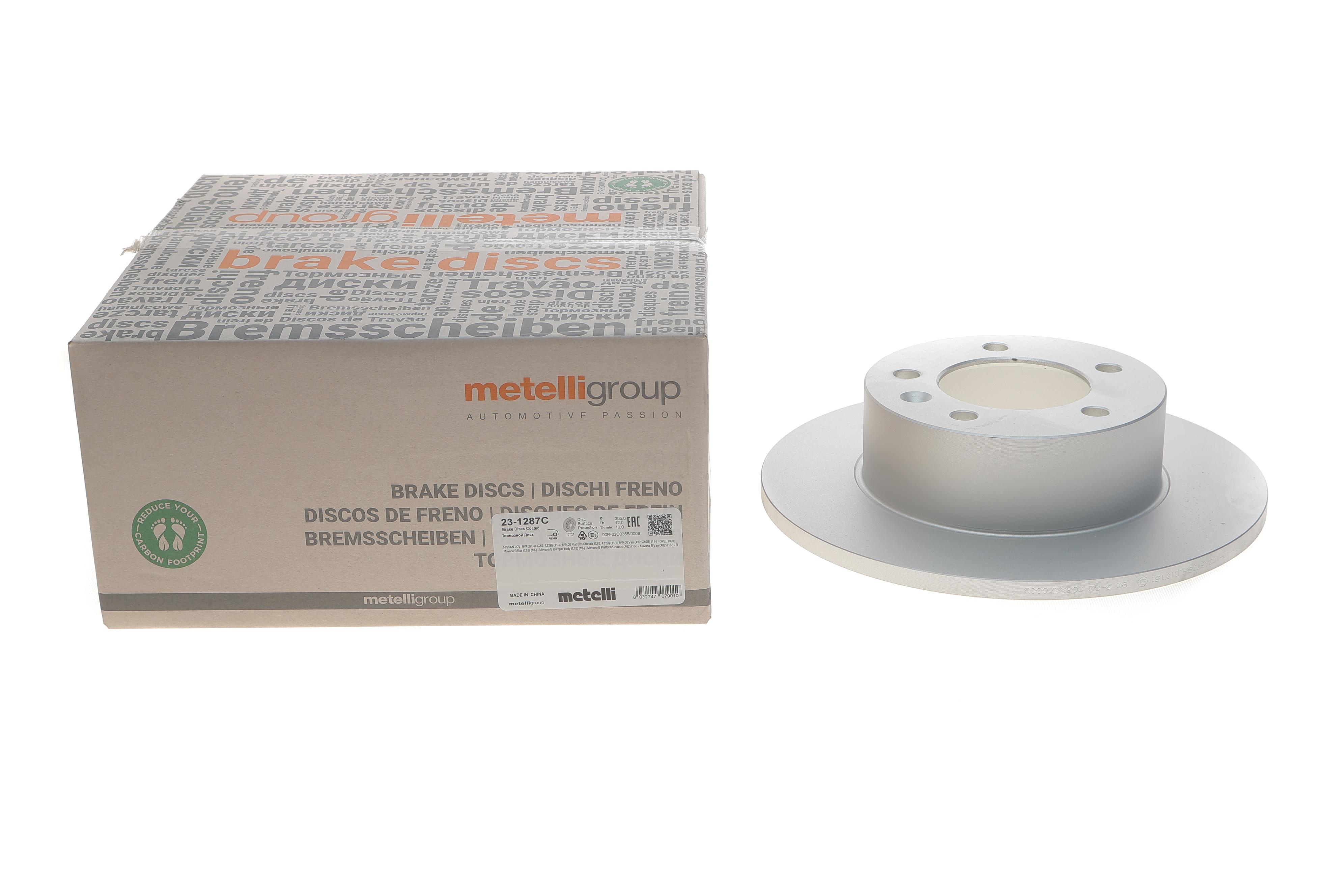 Диск гальмівний (задній) Renault Master 2.3dCi 10- (305x12) (з покриттям)