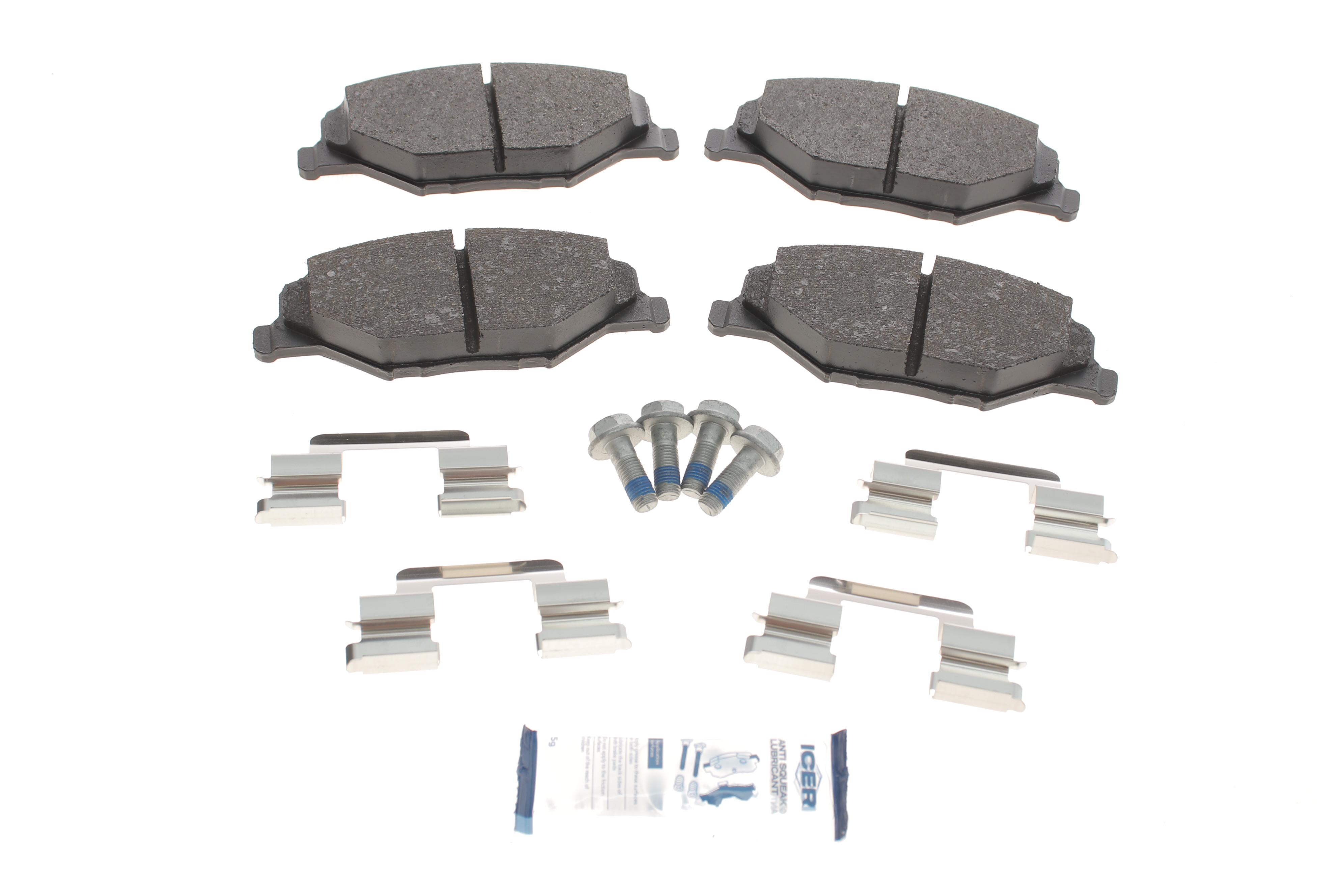 Колодки гальмівні (передні) Skoda Fabia II/III 07-/VW Polo 10-