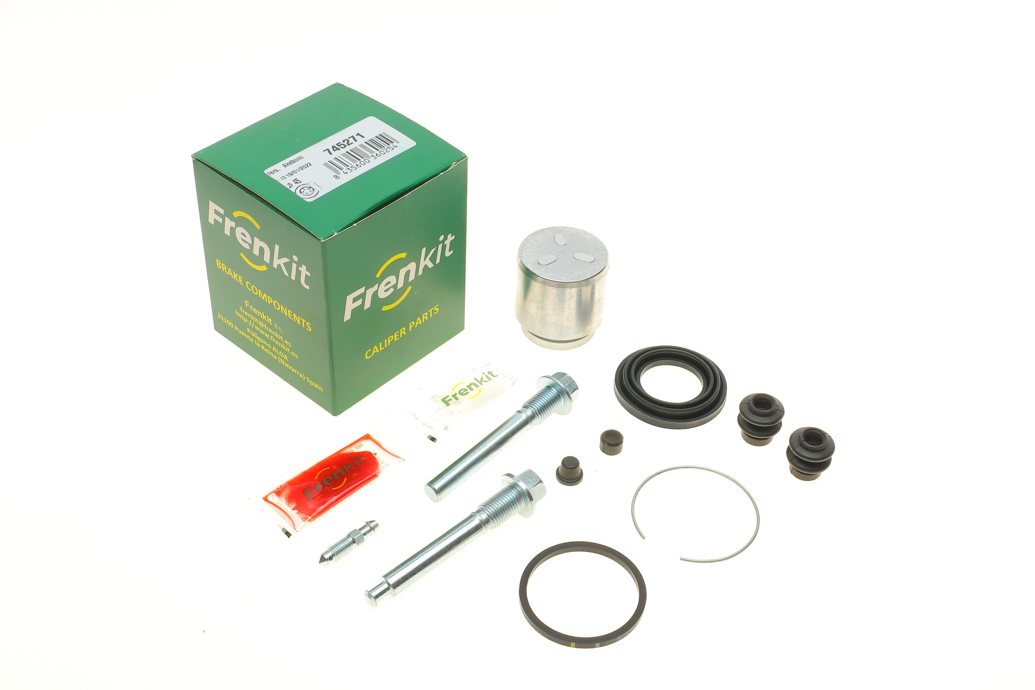 Ремкомплект супорта (заднього) Mitsubishi Pajero 00- (d=45mm) (+поршень/направляюча) (Akebono)