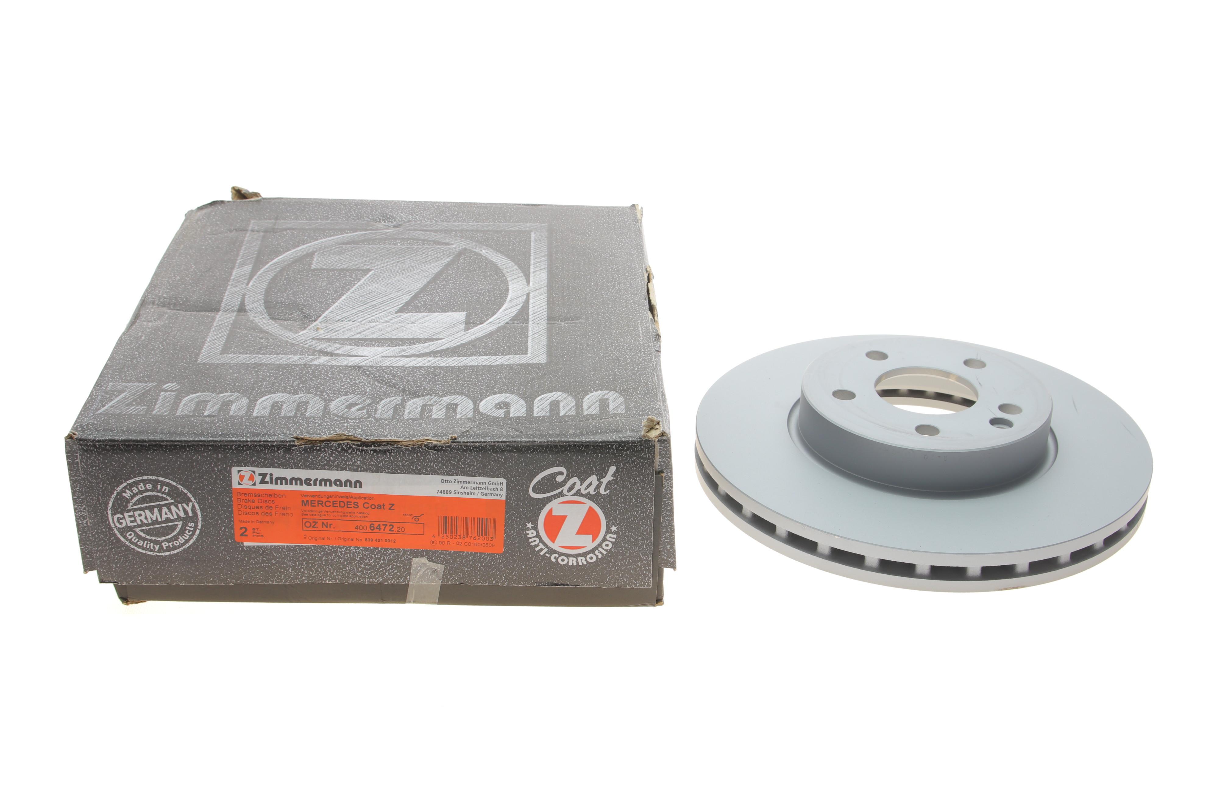 Диск гальмівний (передній) MB Vito (W639) 03- (300x28) (з покриттям) (вентил.)