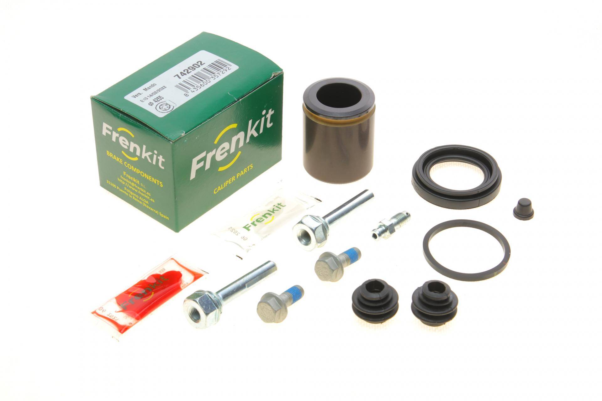 Ремкомплект супорта (заднього) Hyundai Santa Fe 12- (d=42.55) (Mando) (+поршень/направляюча) SuperKit