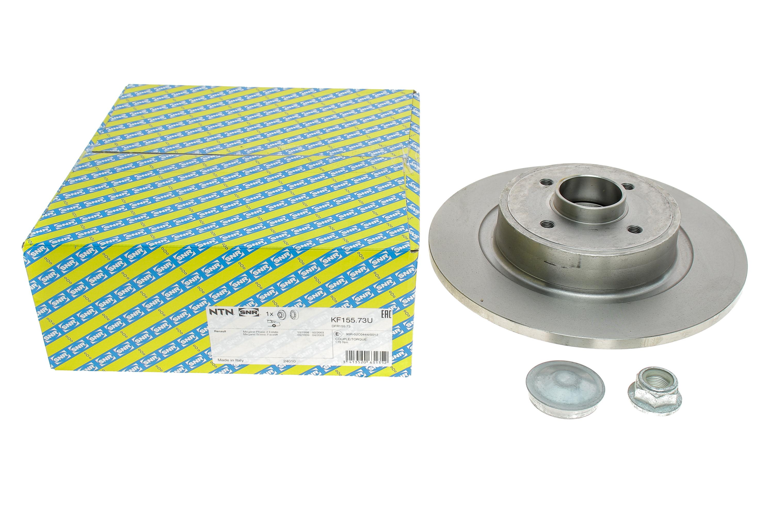 Диск гальмівний (задній) Renault Megane -03 (274x25) (+ABS) (з підшипником)