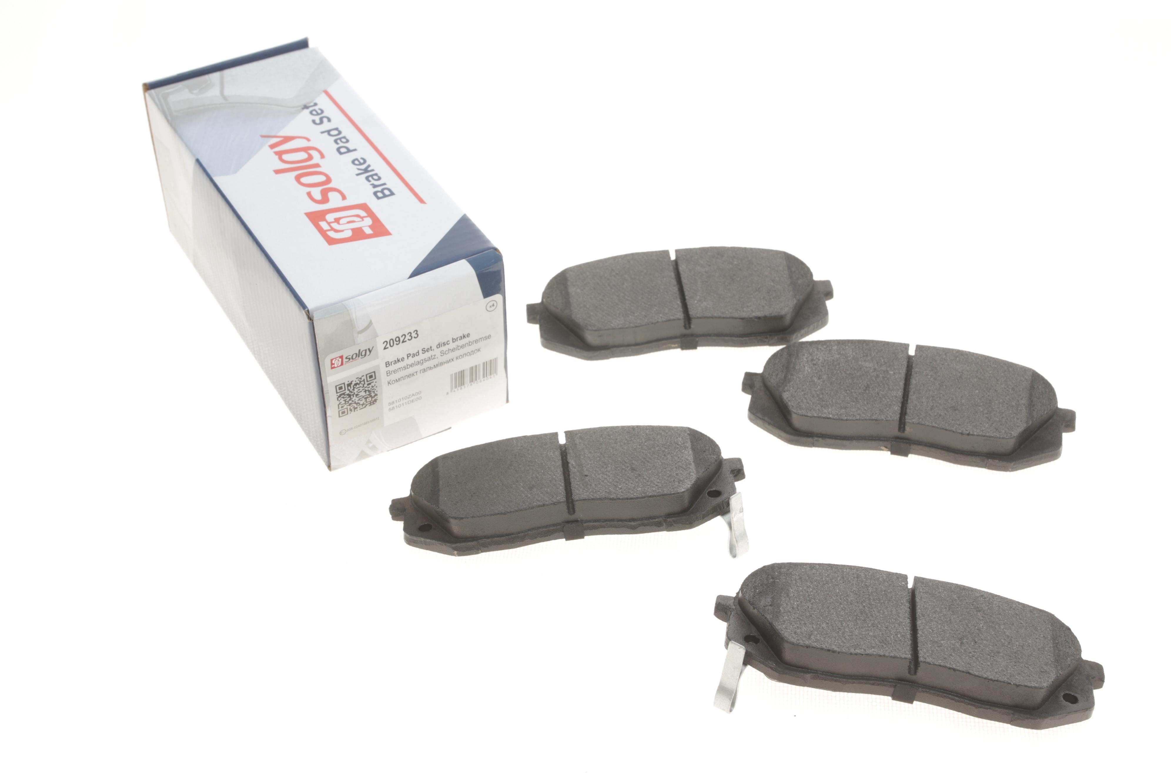 Колодки гальмівні (передні) Kia Sportage/Carens III 04-