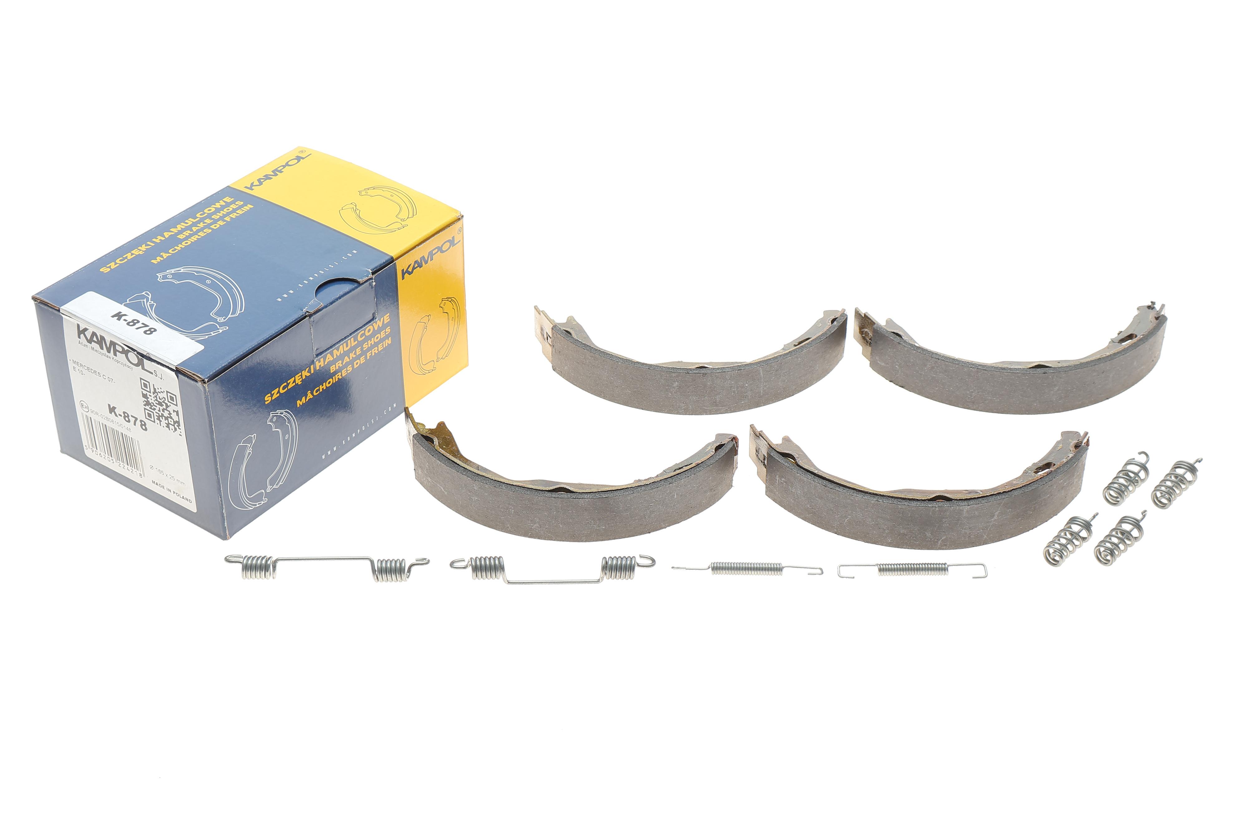 Колодки ручника MB C-class (W204/C204) 07- /E-class (A207/C207) 09- (165x25)