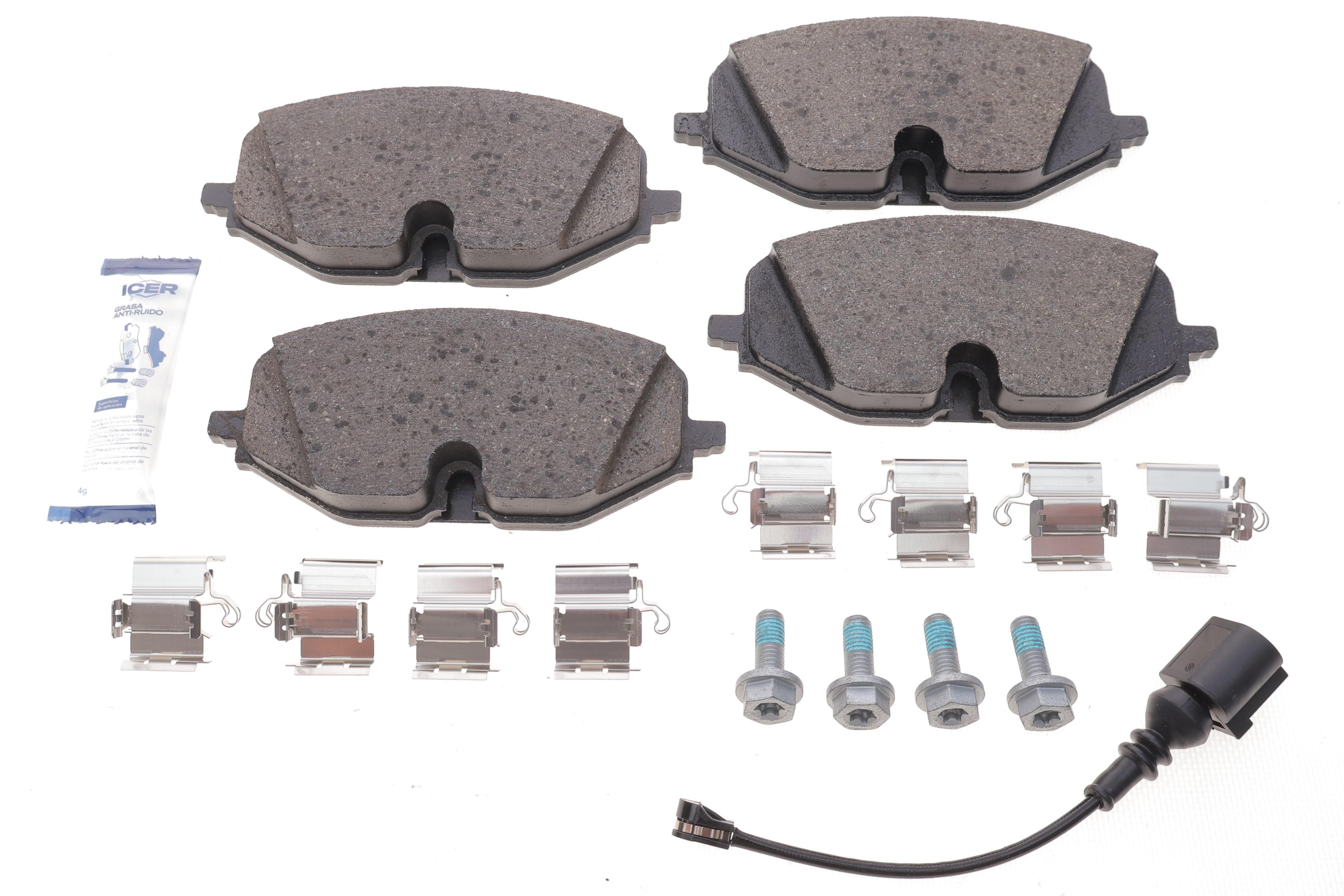 Колодки гальмівні (передні) Audi A3/Skoda Octavia/Seat Leon/VW Golf VIII 19-/Caddy 20- (+датчик)