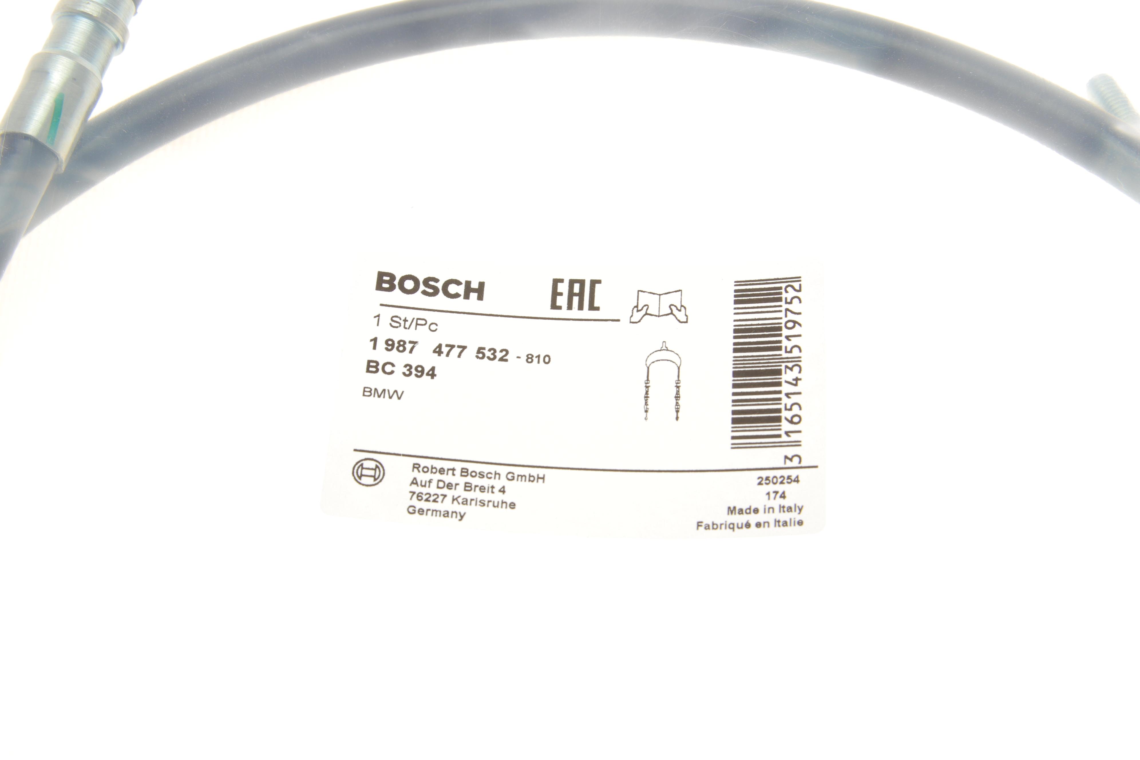 Трос ручника (L) BMW 3 (E46) 98- (1693/1140 мм)