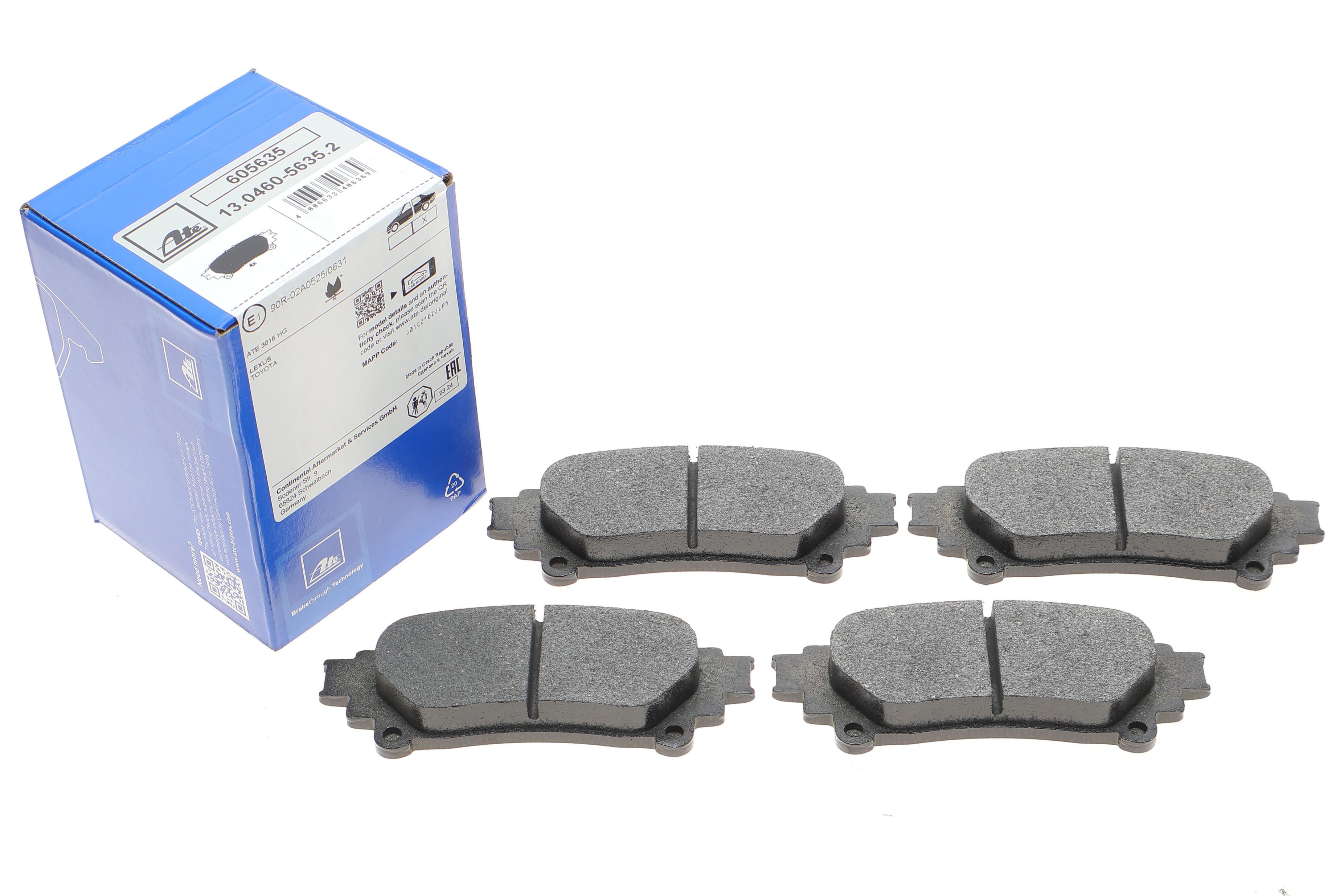 Колодки гальмівні (задні) Lexus RX 08-15/Toyota Prius 11- (Akebono)