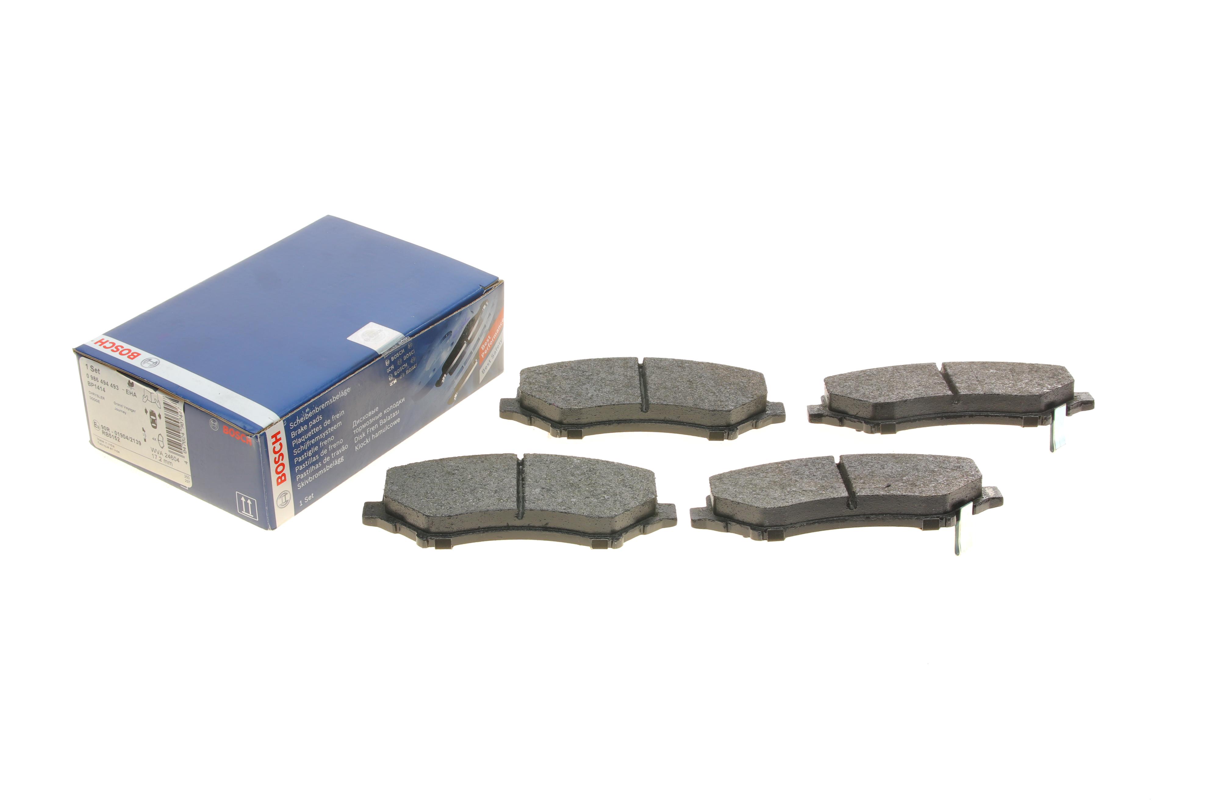 Колодки гальмівні (передні) Chrysler Grand Voyager V 07-/Dodge Caravan 08-/VW Routan 08-13