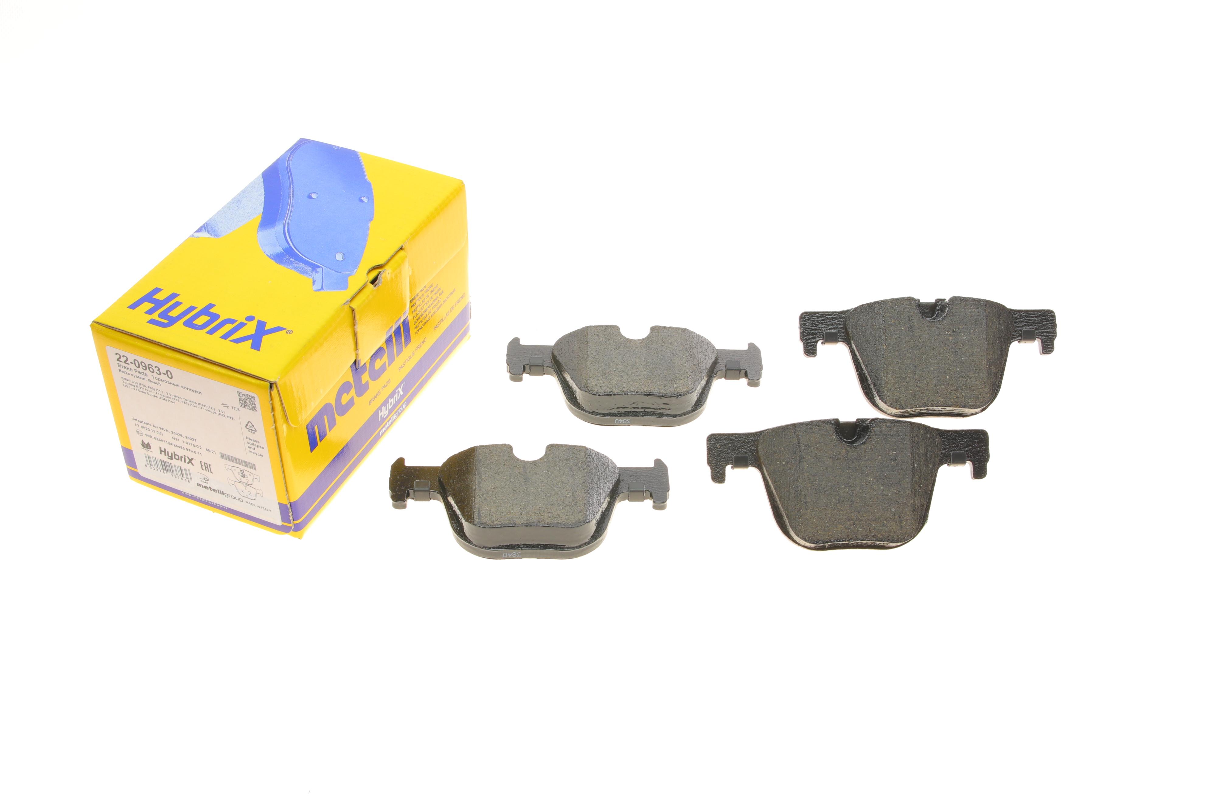 Колодки гальмівні (задні) BMW 3 (F30/F31/F34/F80)/4 (F32/F36/F82) 11-