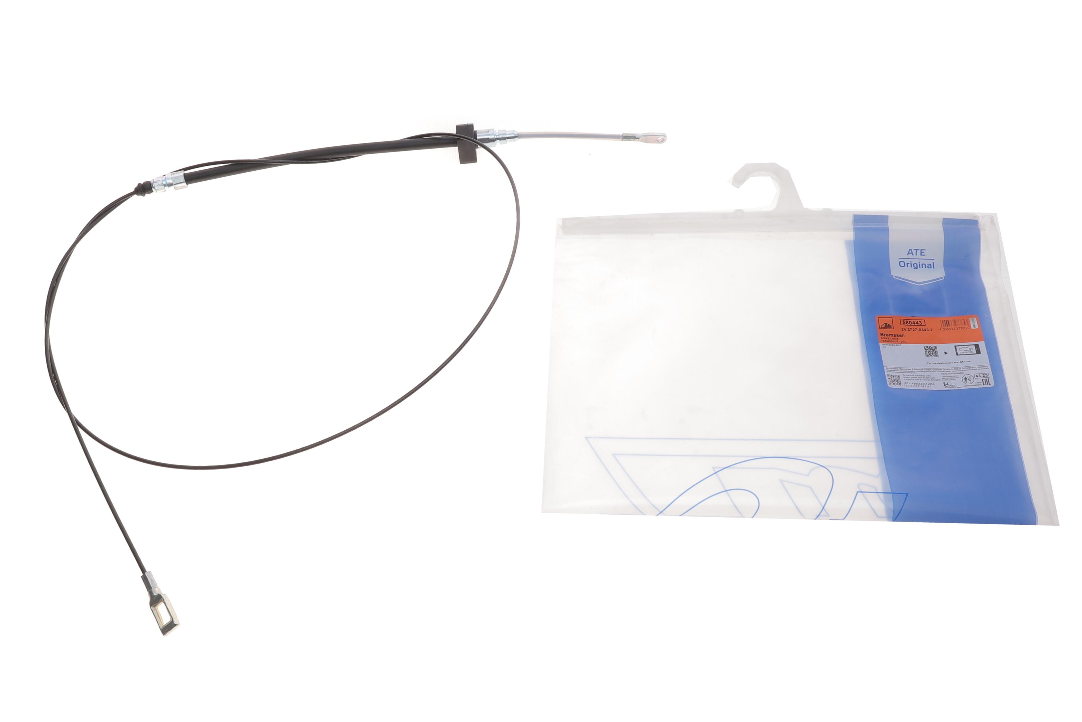 Трос ручника (центральний.передній)  MB Sprinter (W901-904)/VW LT 28-46 96- (средняя база) (L=1990mm)