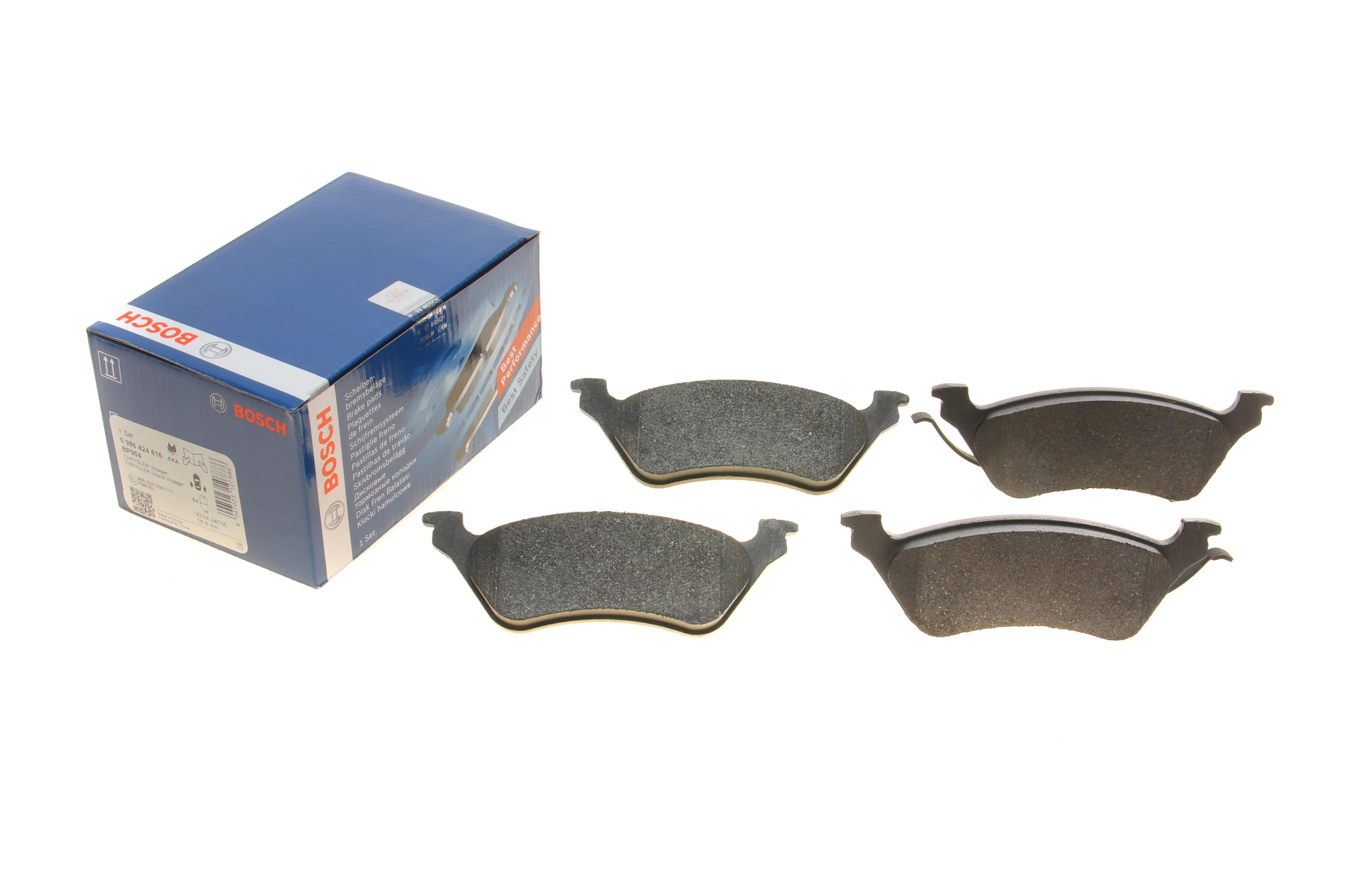 Колодки гальмівні (задні) Chrysler Voyager IV 00-08/Dodge Caravan 00-07/Jeep Cherokee 01-08