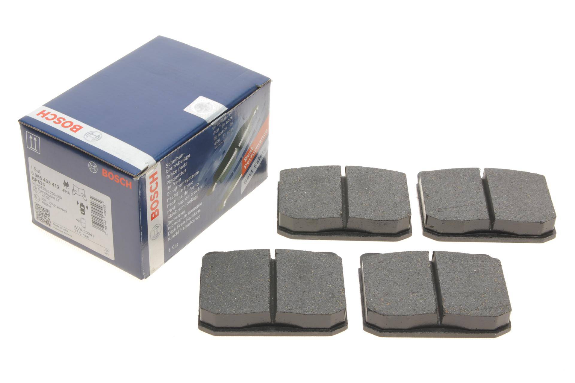 Колодки гальмівні (передні) MB 123 (W123)/S-class (W126) 76-91